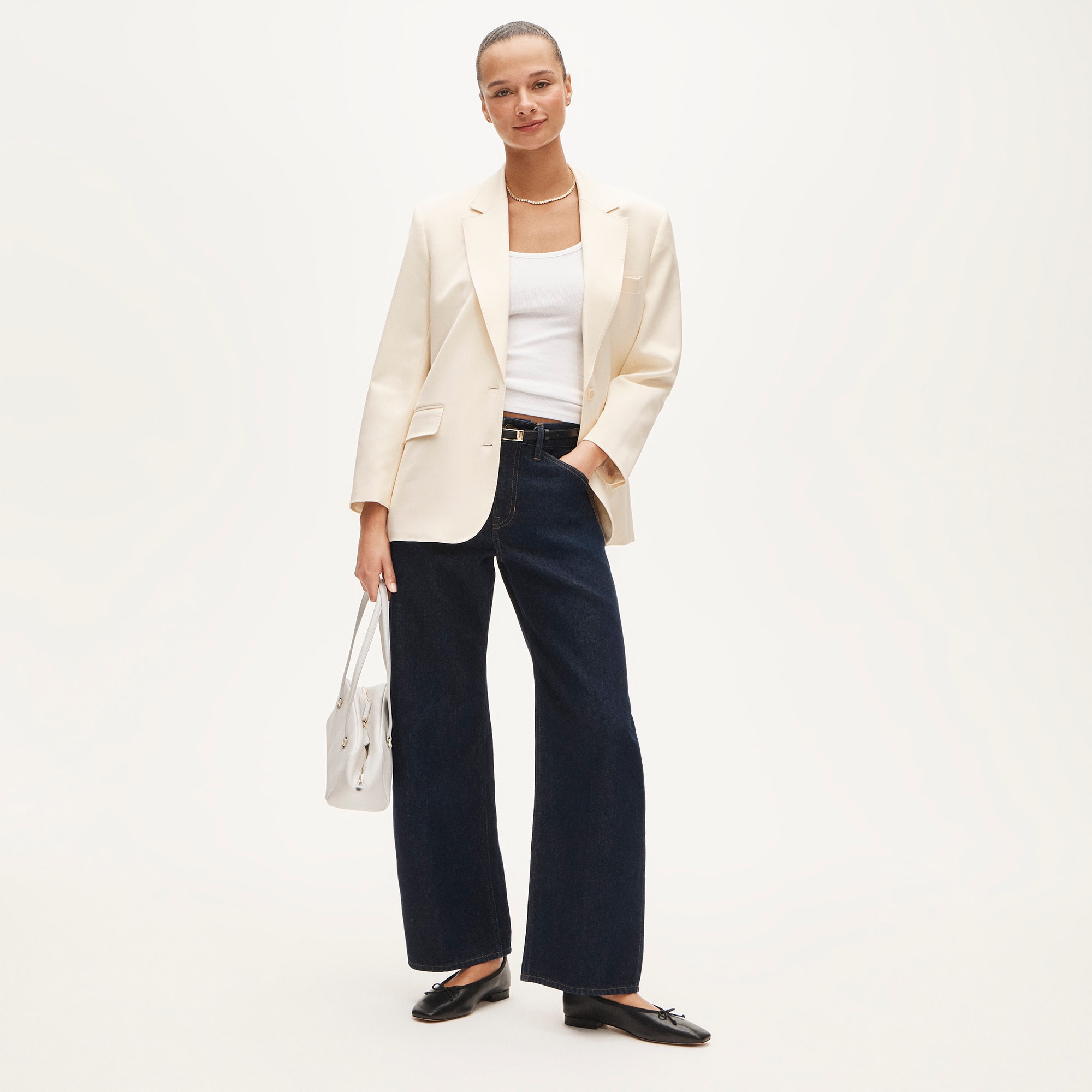 Gamine blazer in cotton-blend twill - image 3