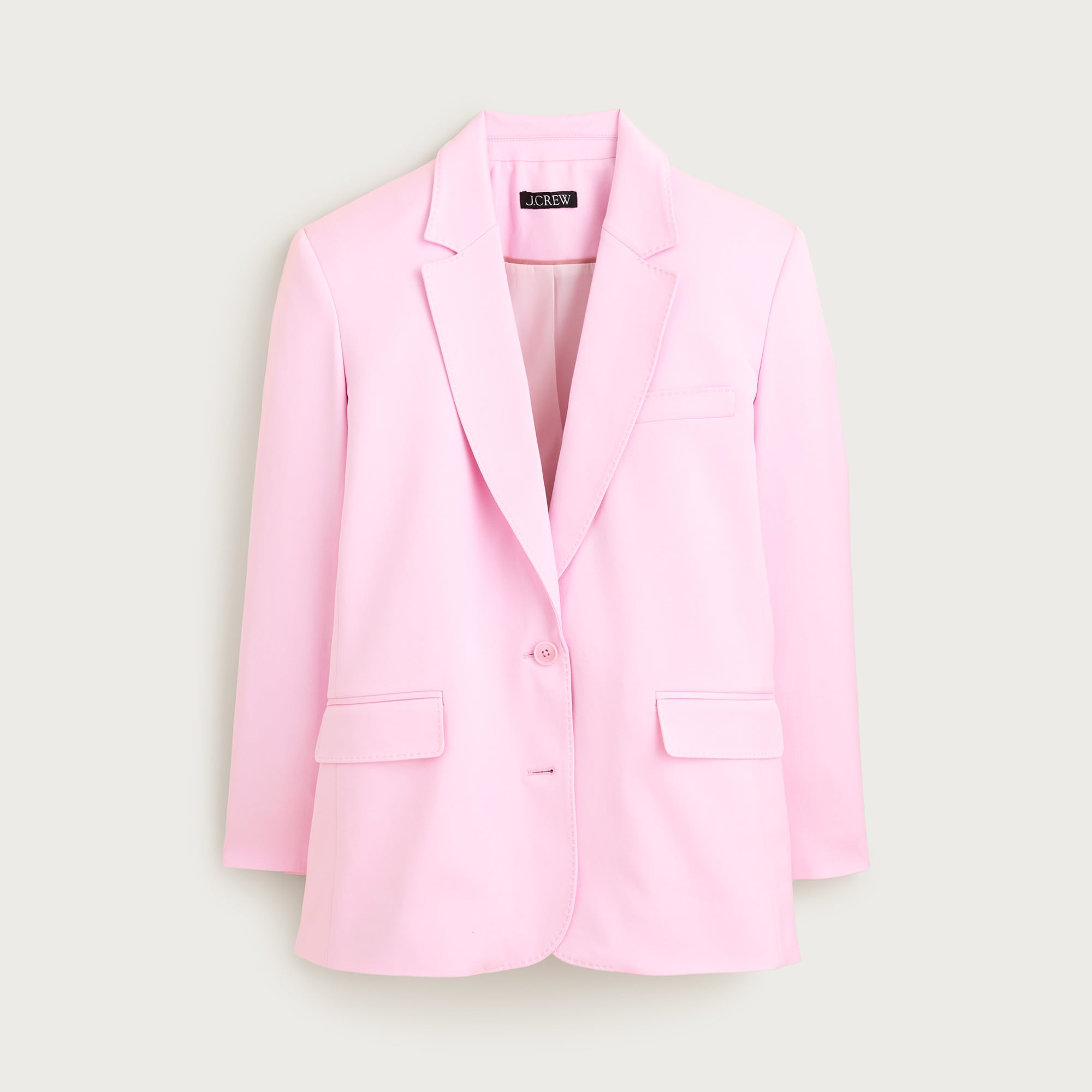 Gamine blazer in cotton-blend twill