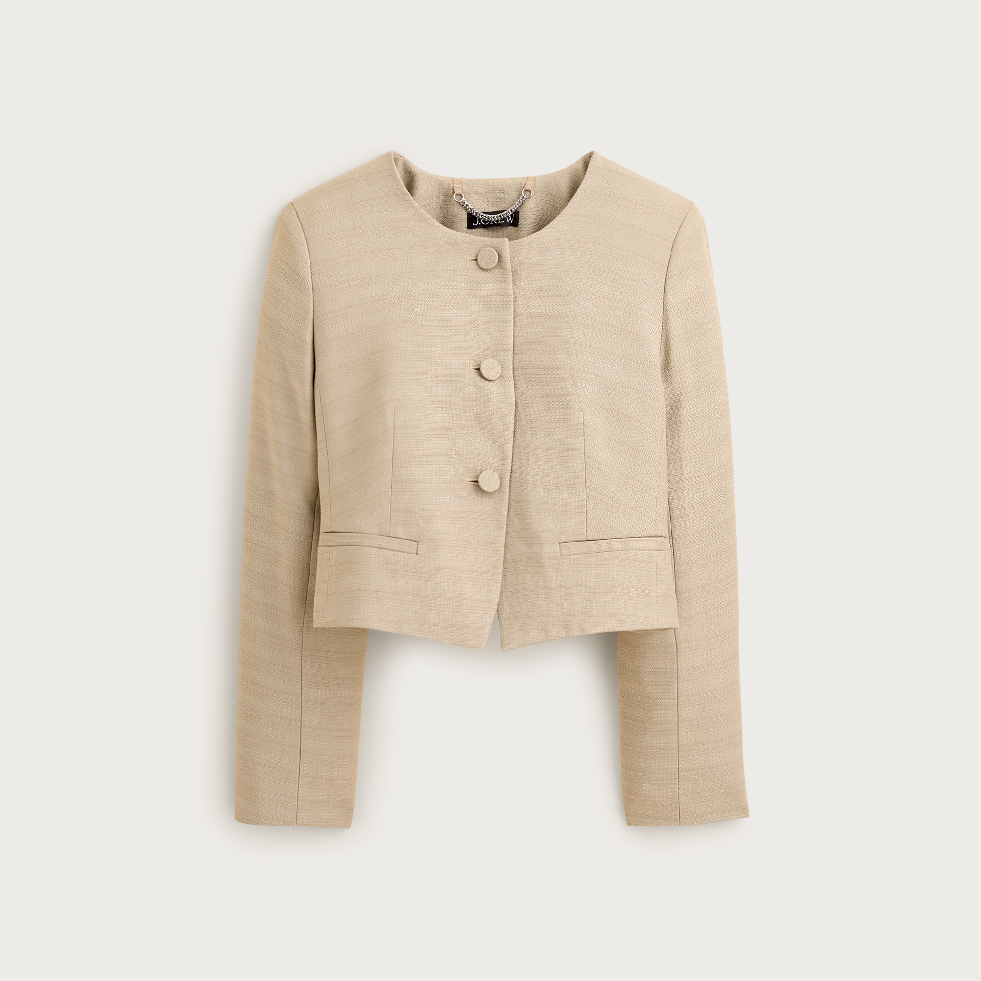 Lady jacket in luster canvas