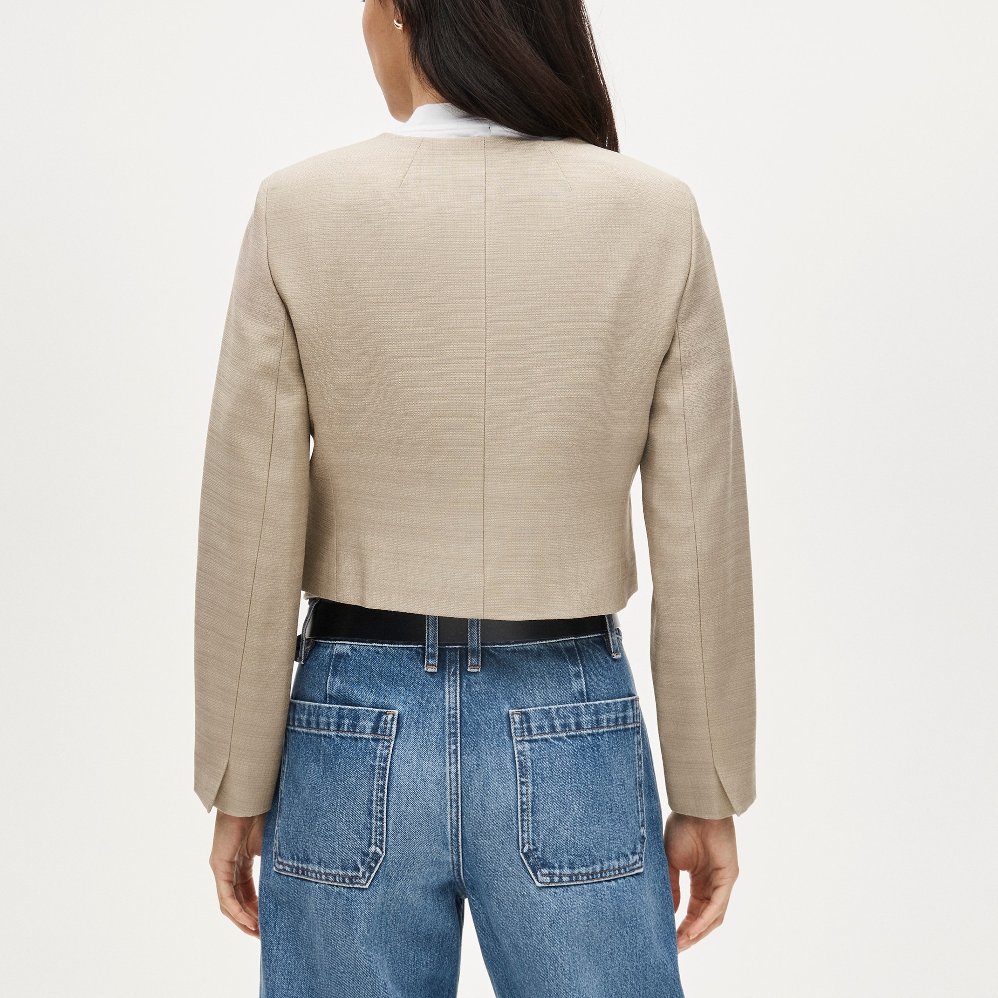 Lady jacket in luster canvas - image 5