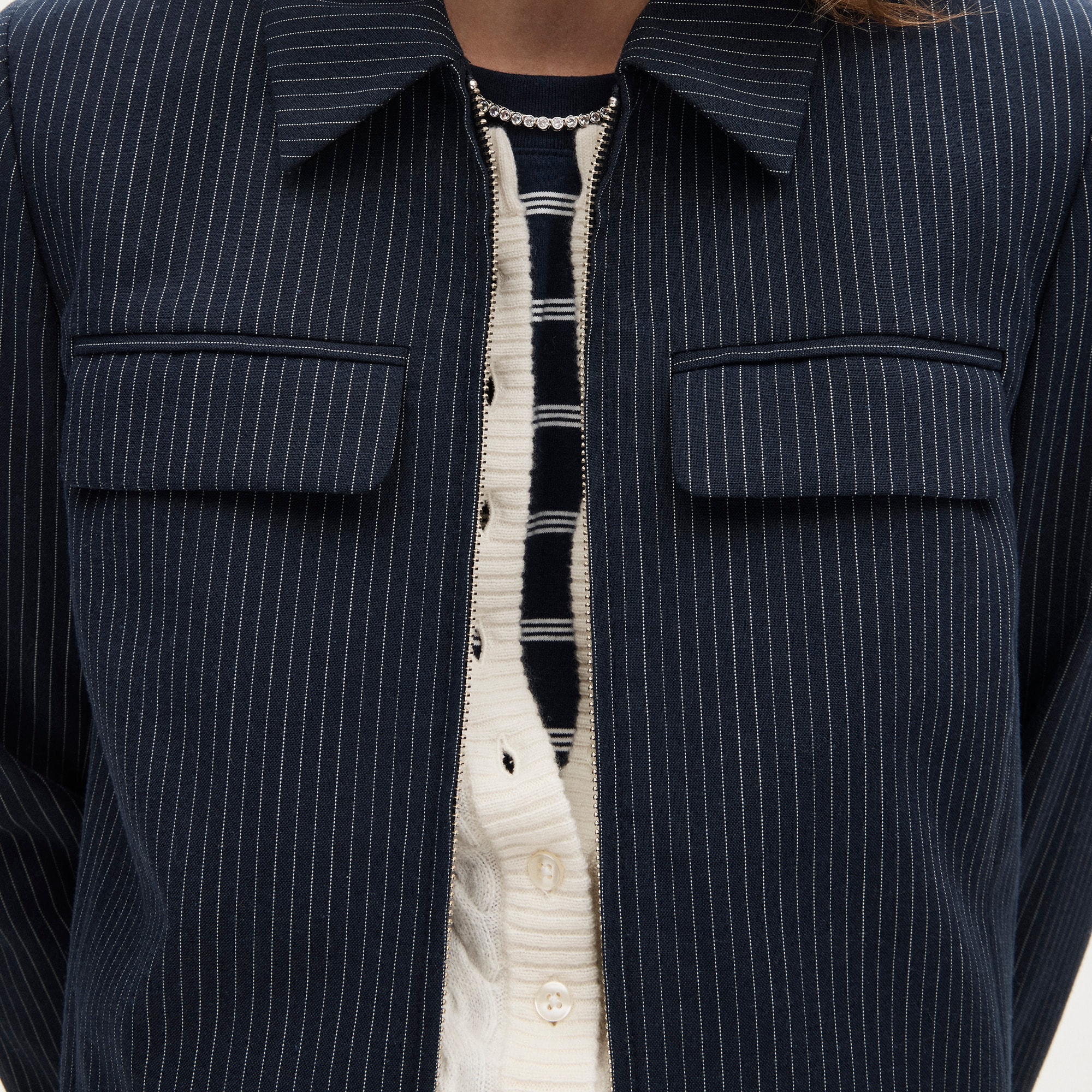 Structured jacket in Italian studio wool blend