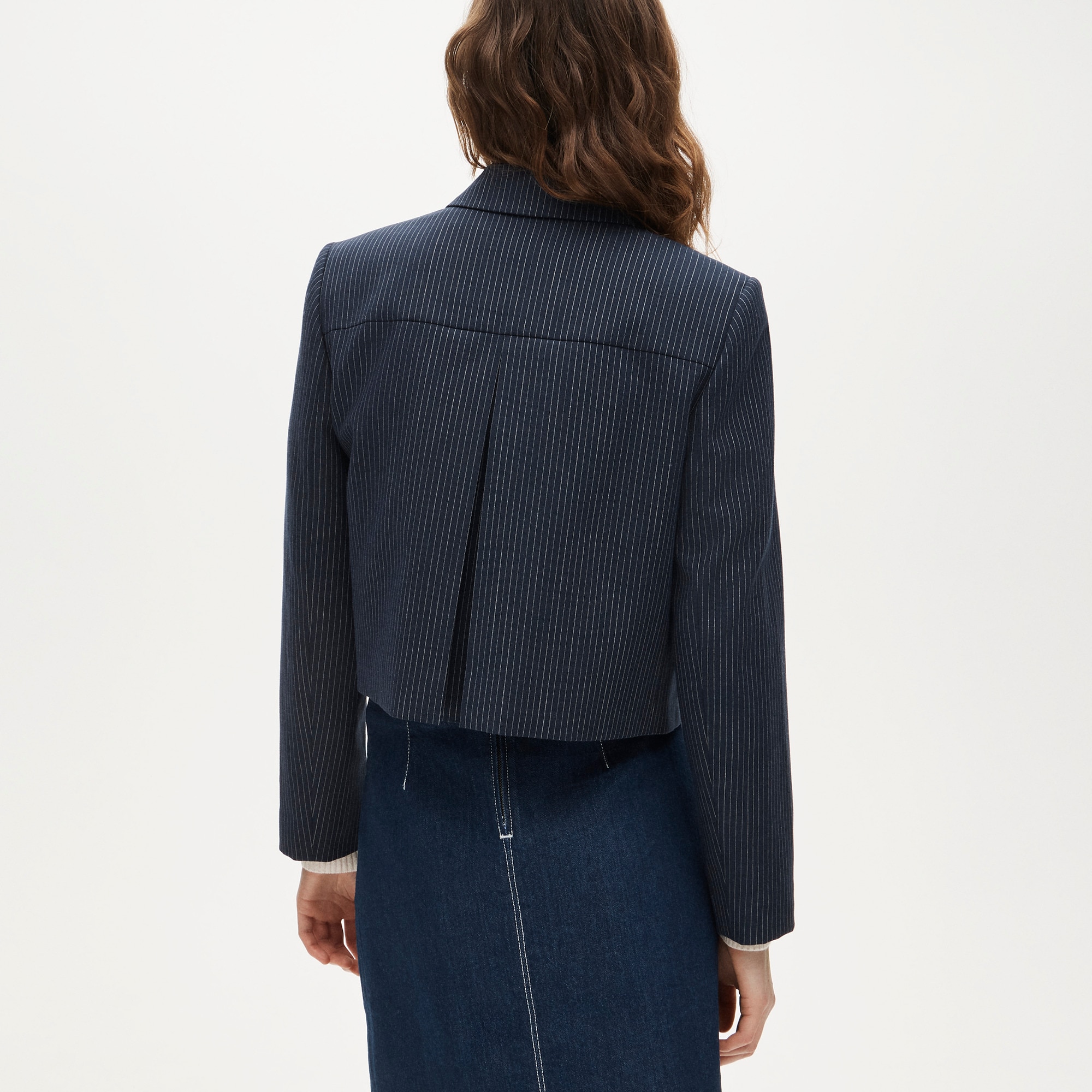 Structured jacket in Italian studio wool blend