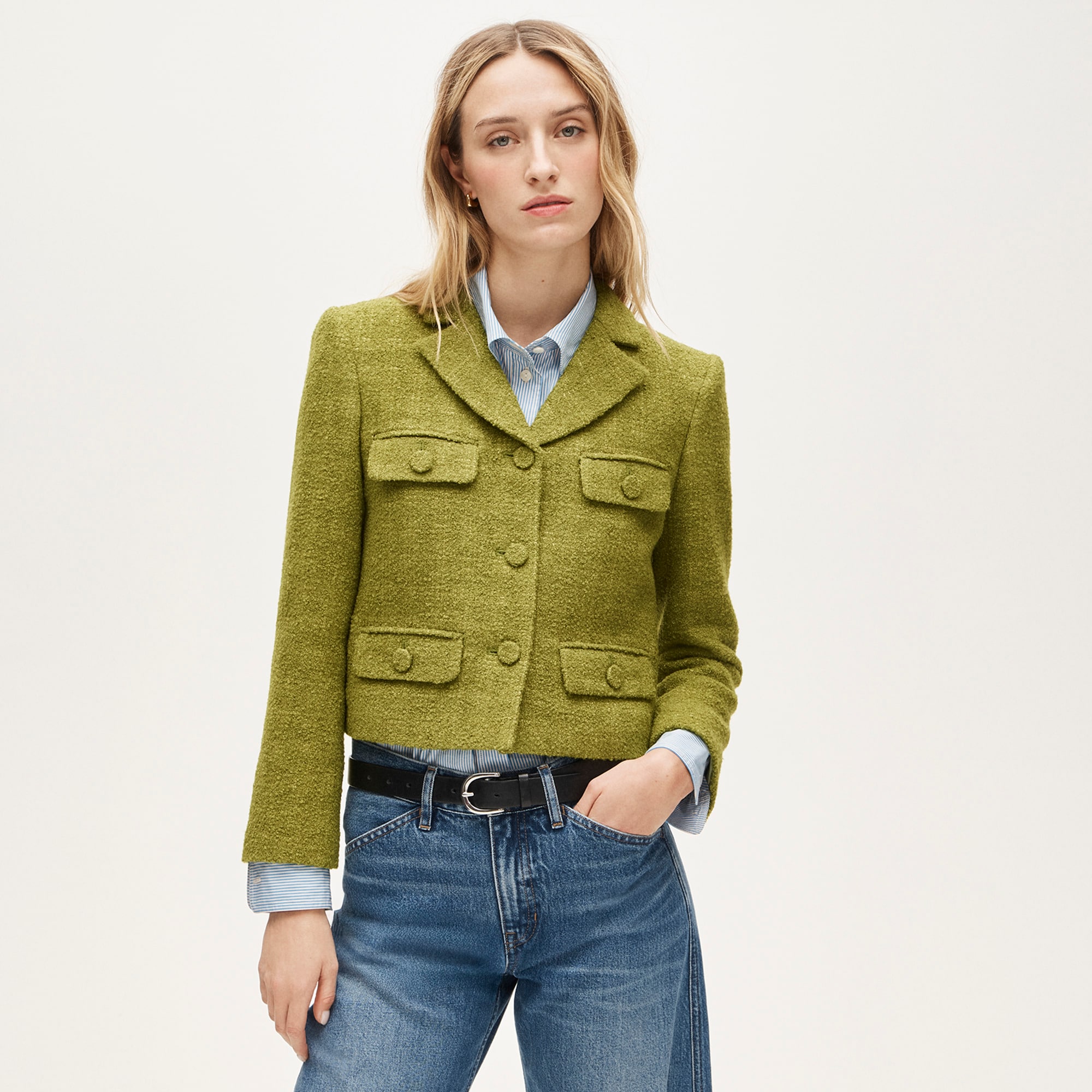 womens Lenore lady blazer in boucl&eacute; tweed