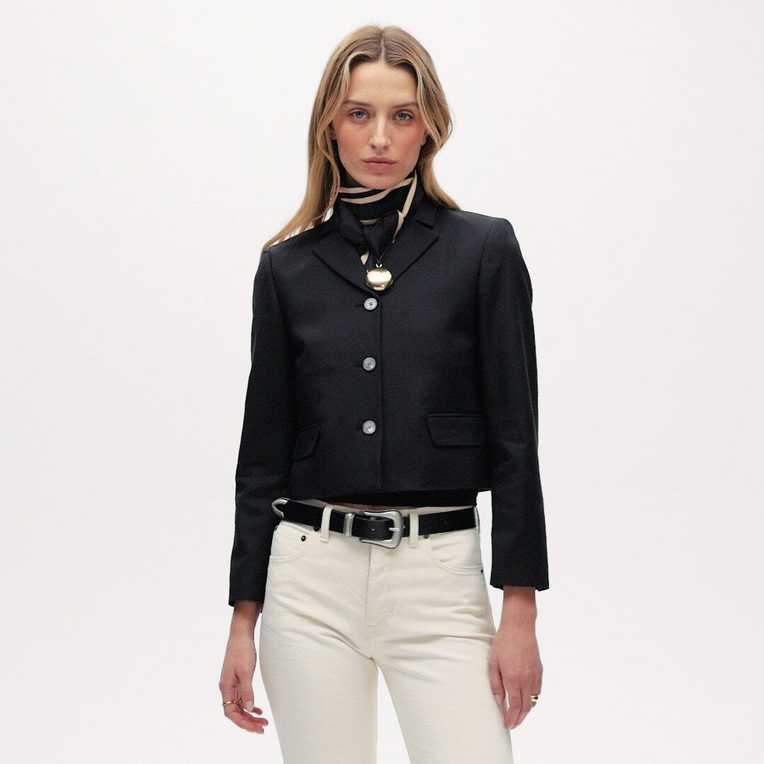 Lenore lady blazer in Gramercy linen blend