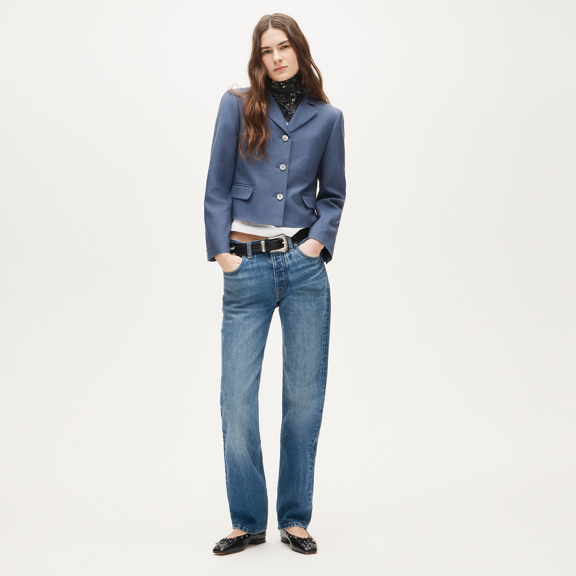 Lenore lady blazer in Gramercy linen blend - image 3