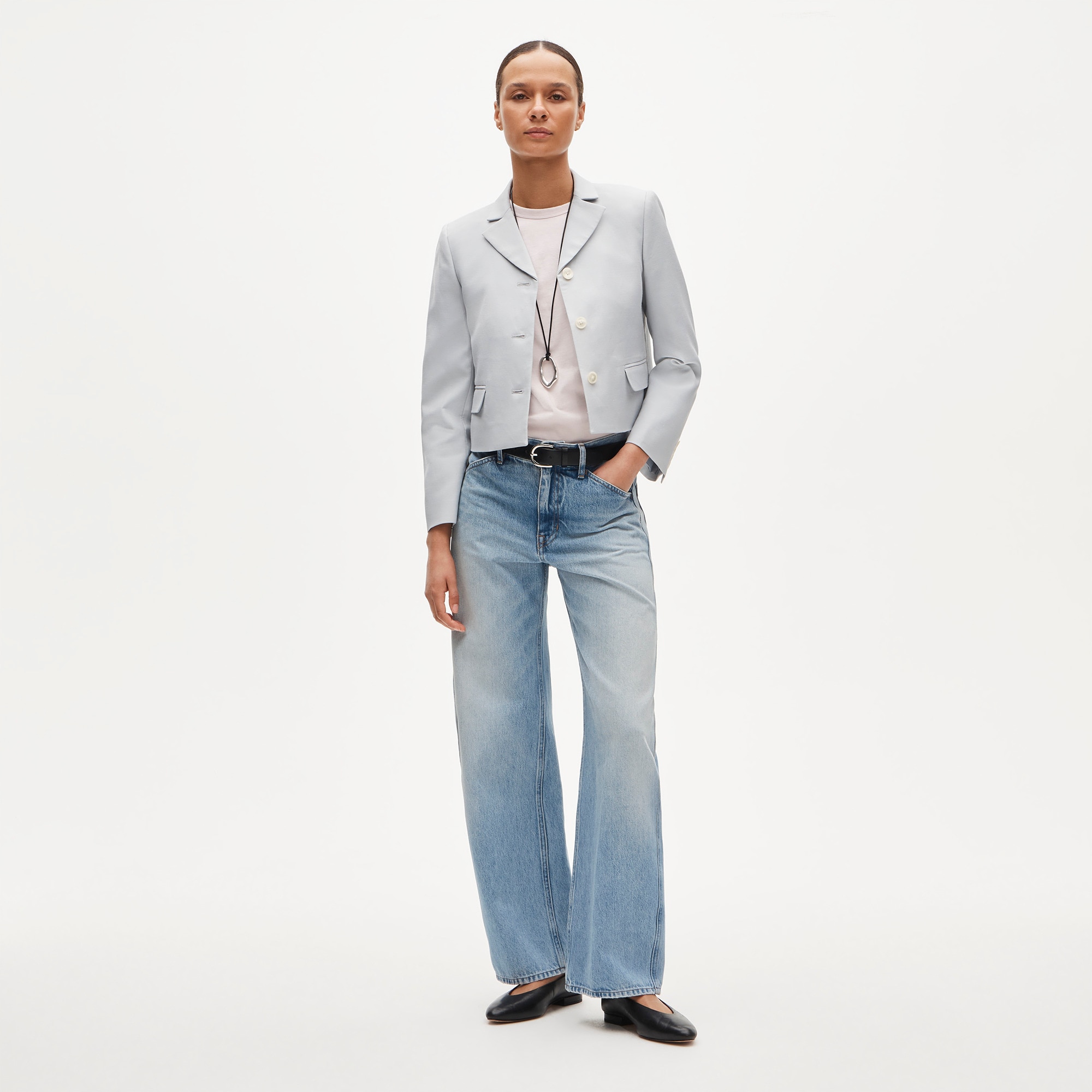 Lenore lady blazer in Gramercy linen blend