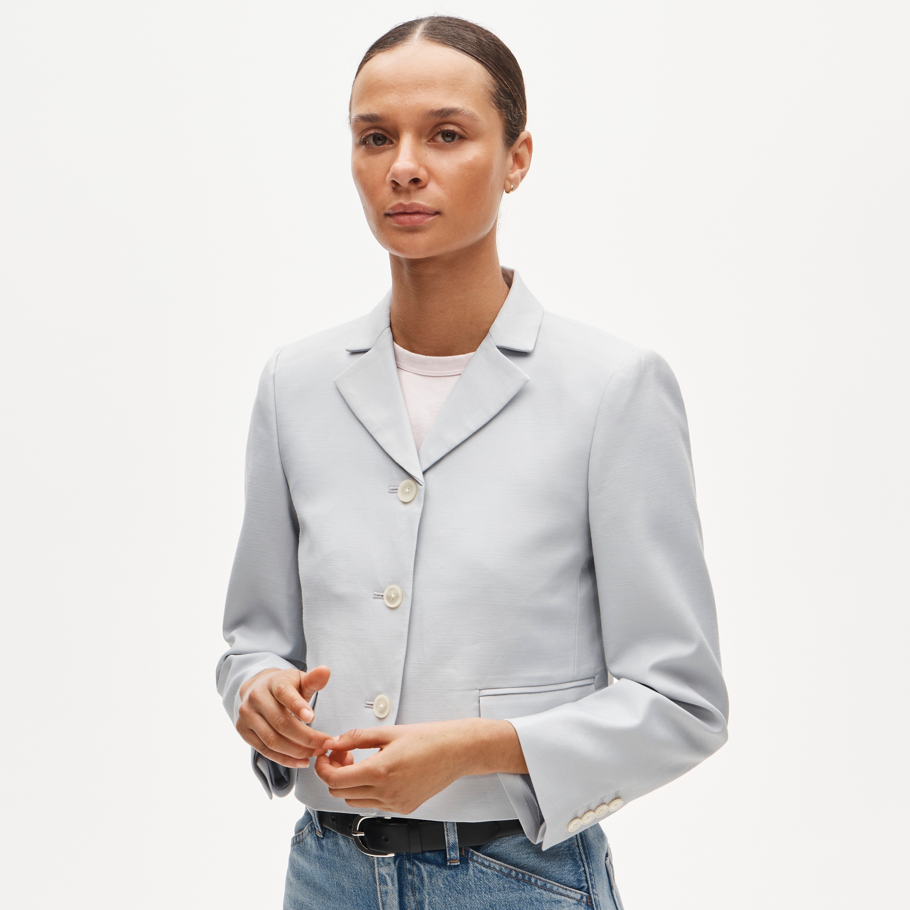 Lenore lady blazer in Gramercy linen blend