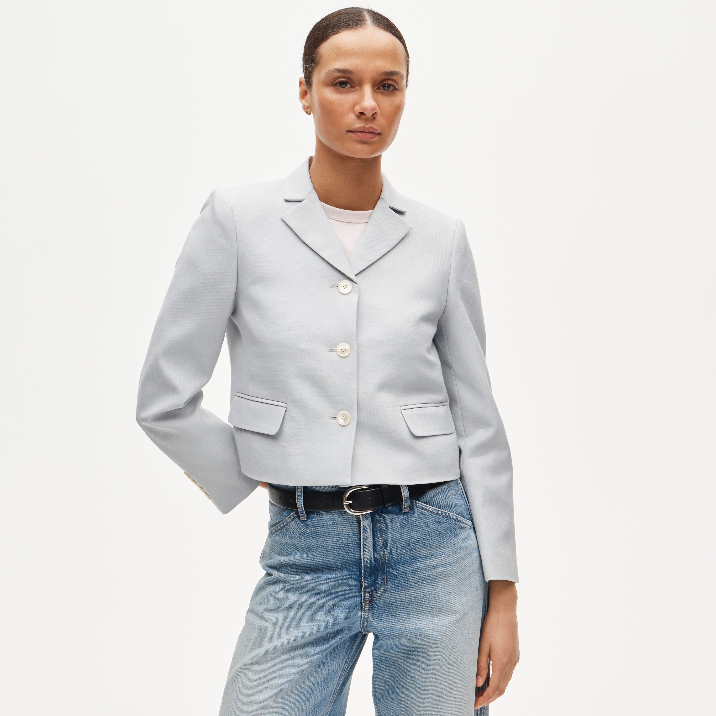 Lenore lady blazer in Gramercy linen blend