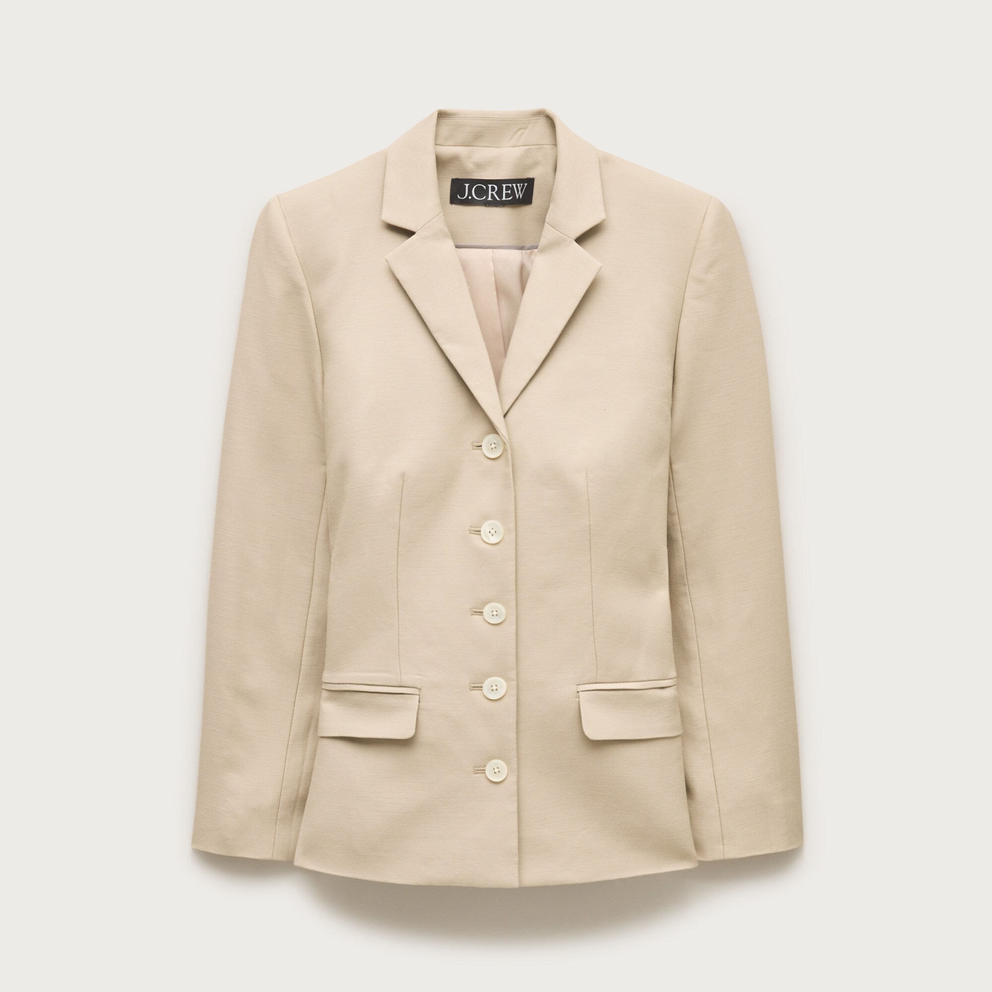  Belted blazer in Gramercy linen blend