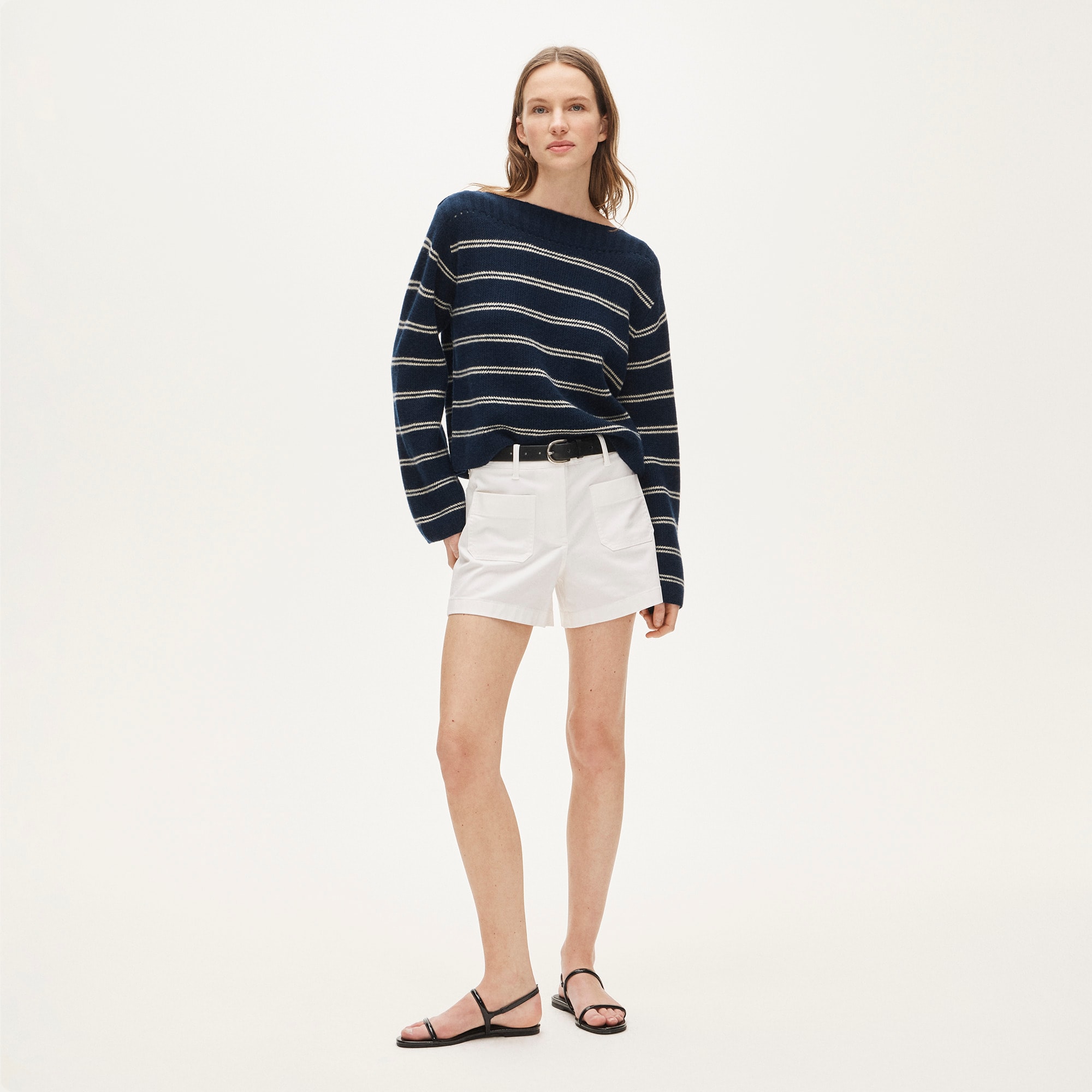 Patch-pocket chino short - image 3