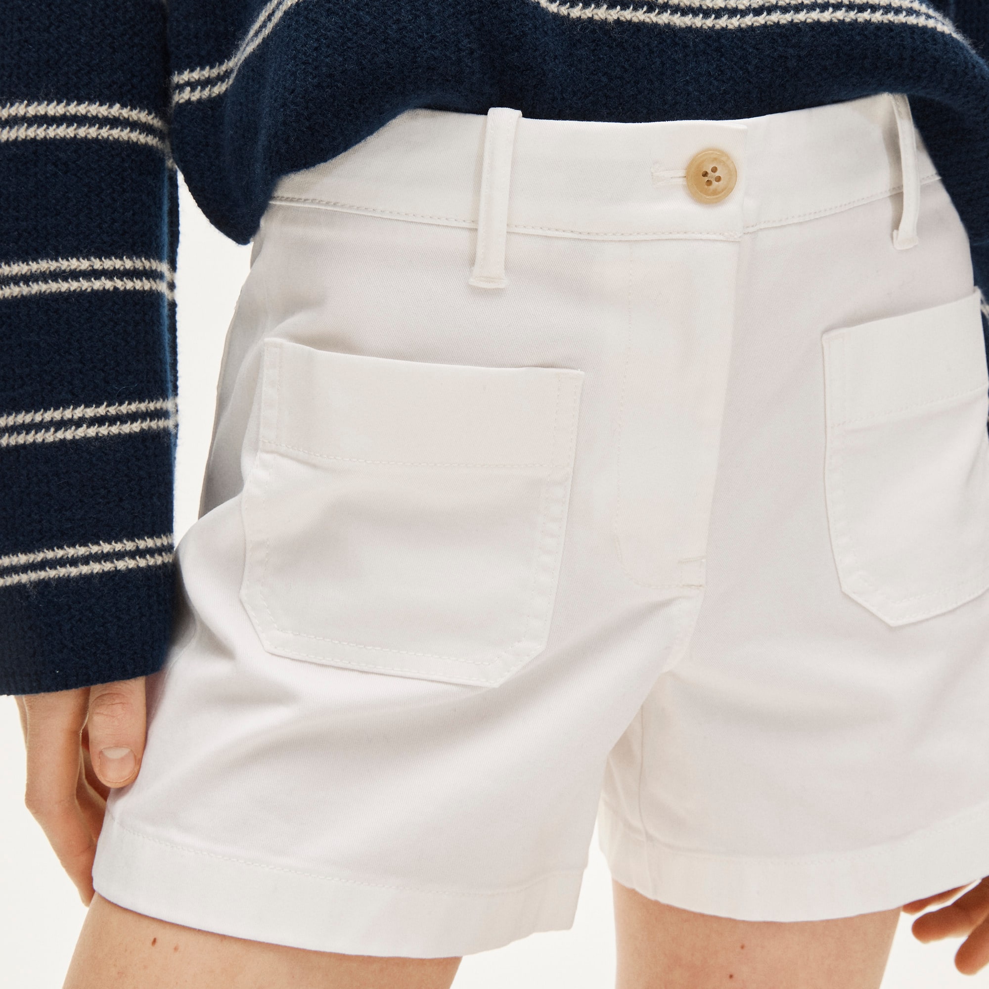 Patch-pocket chino short - image 4