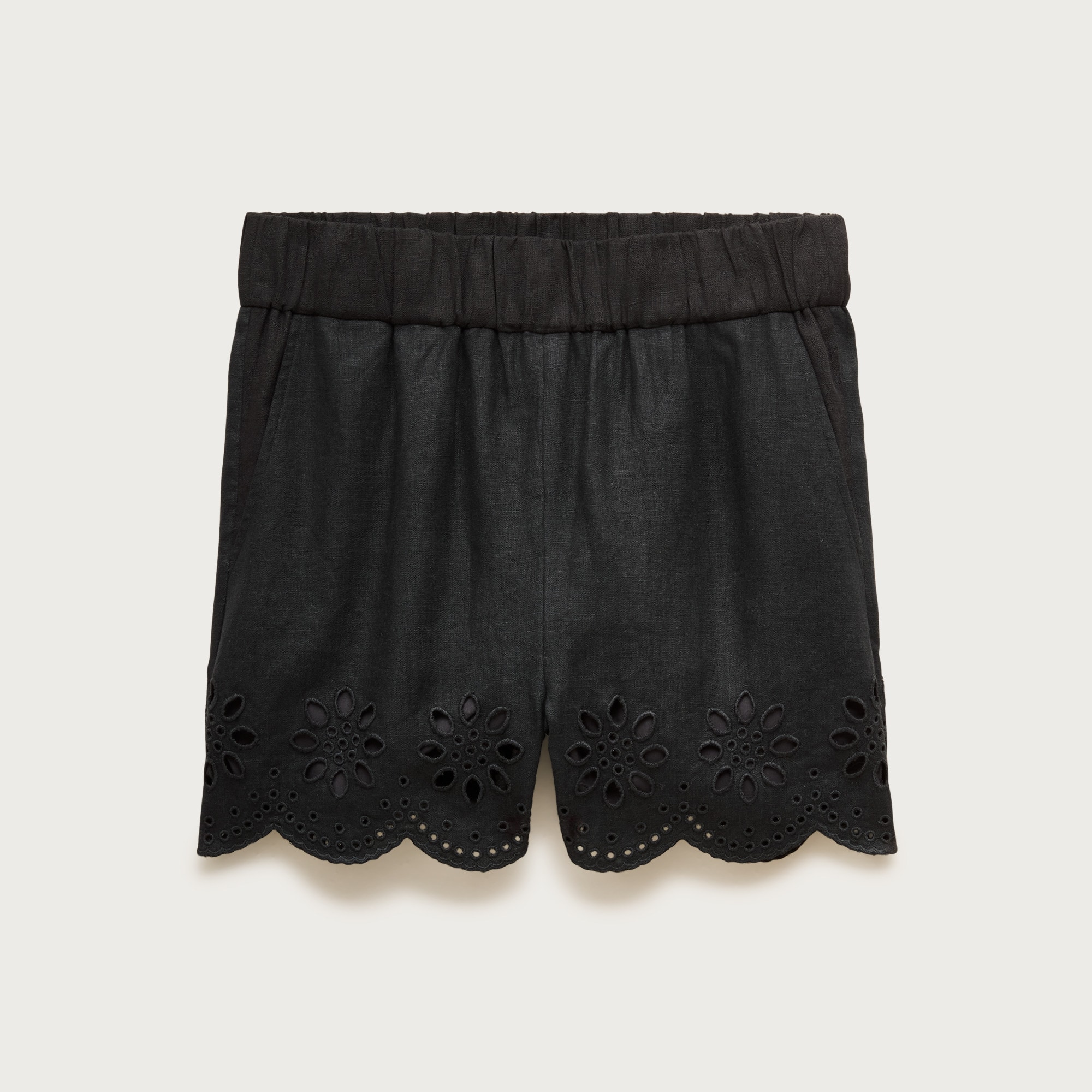 Tropez Eyelet Short In Linen For Women | J.Crew