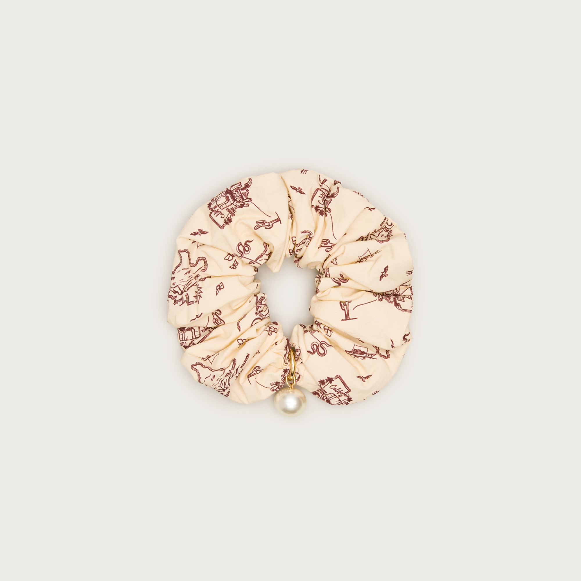 womens Western-print scrunchie