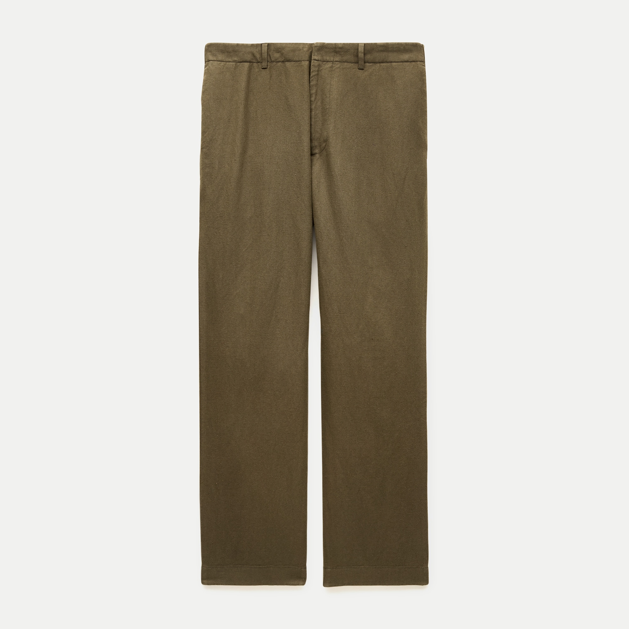 Relaxed-fit Single-pleat Trouser In Italian Wool Flannel For Men