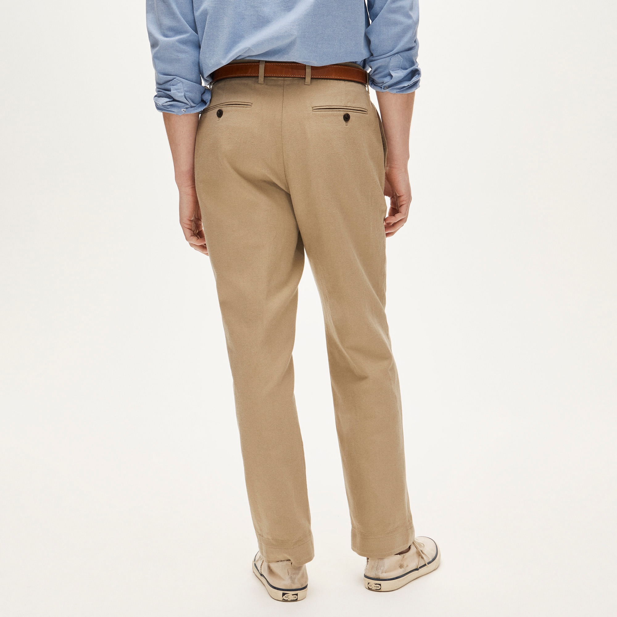 J.Crew Men's Relaxed-fit suit pant in Italian cotton-linen twill blend (Size 36/34)