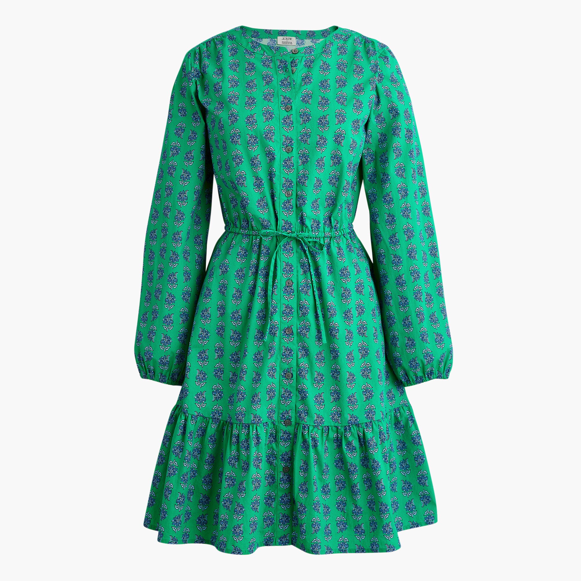 womens Long-sleeve mini shirt-dress