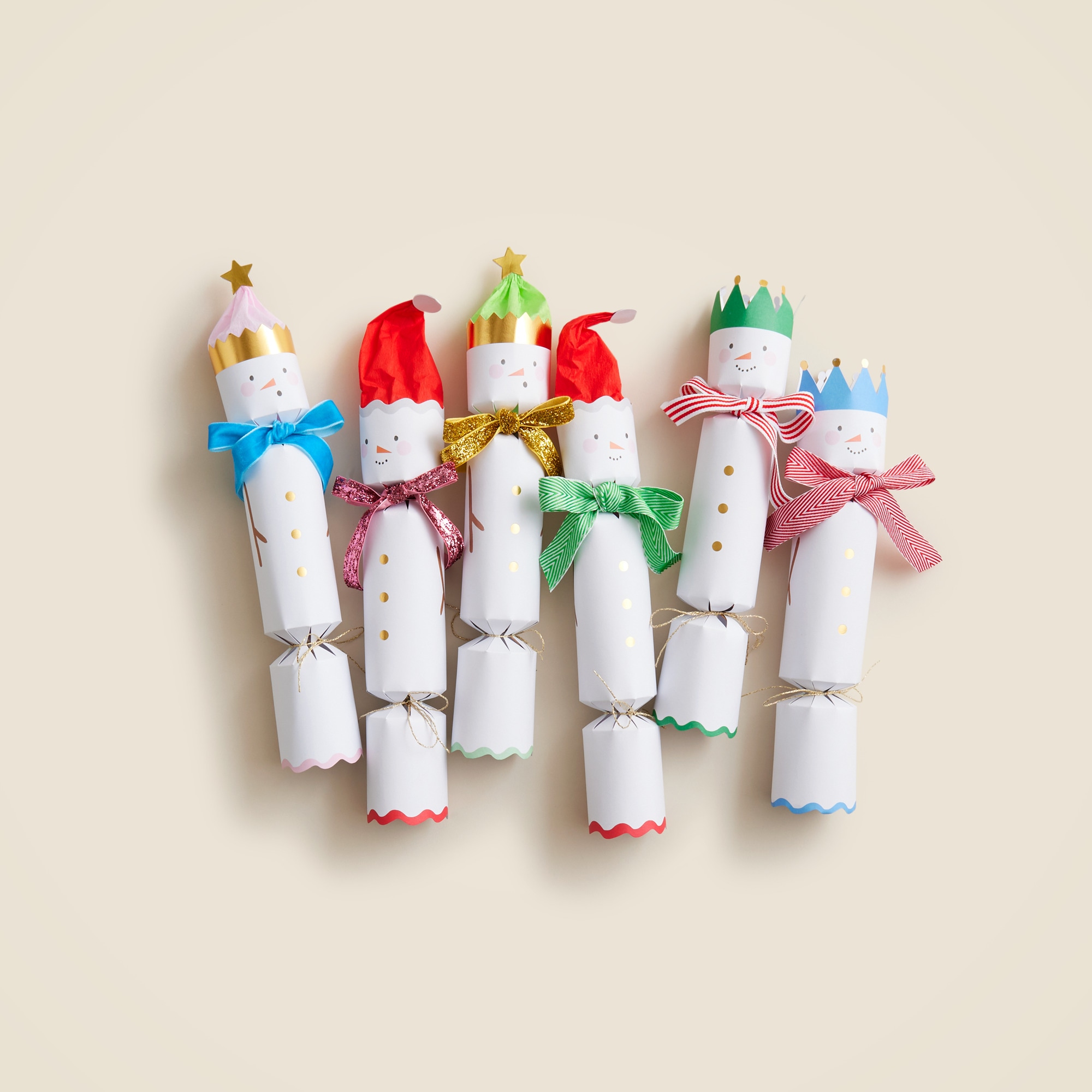 Meri Meri™ snowmen crackers set-of-six