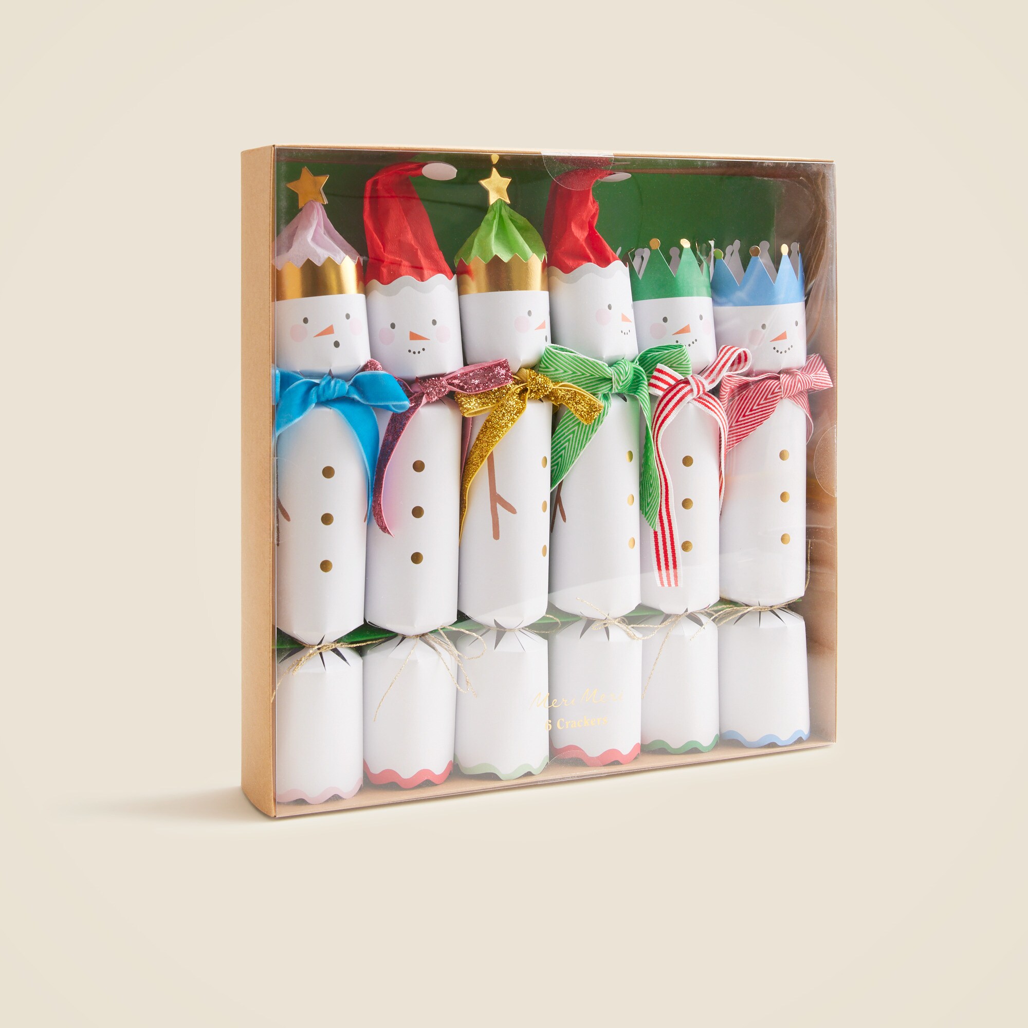 Meri Meri™ snowmen crackers set-of-six