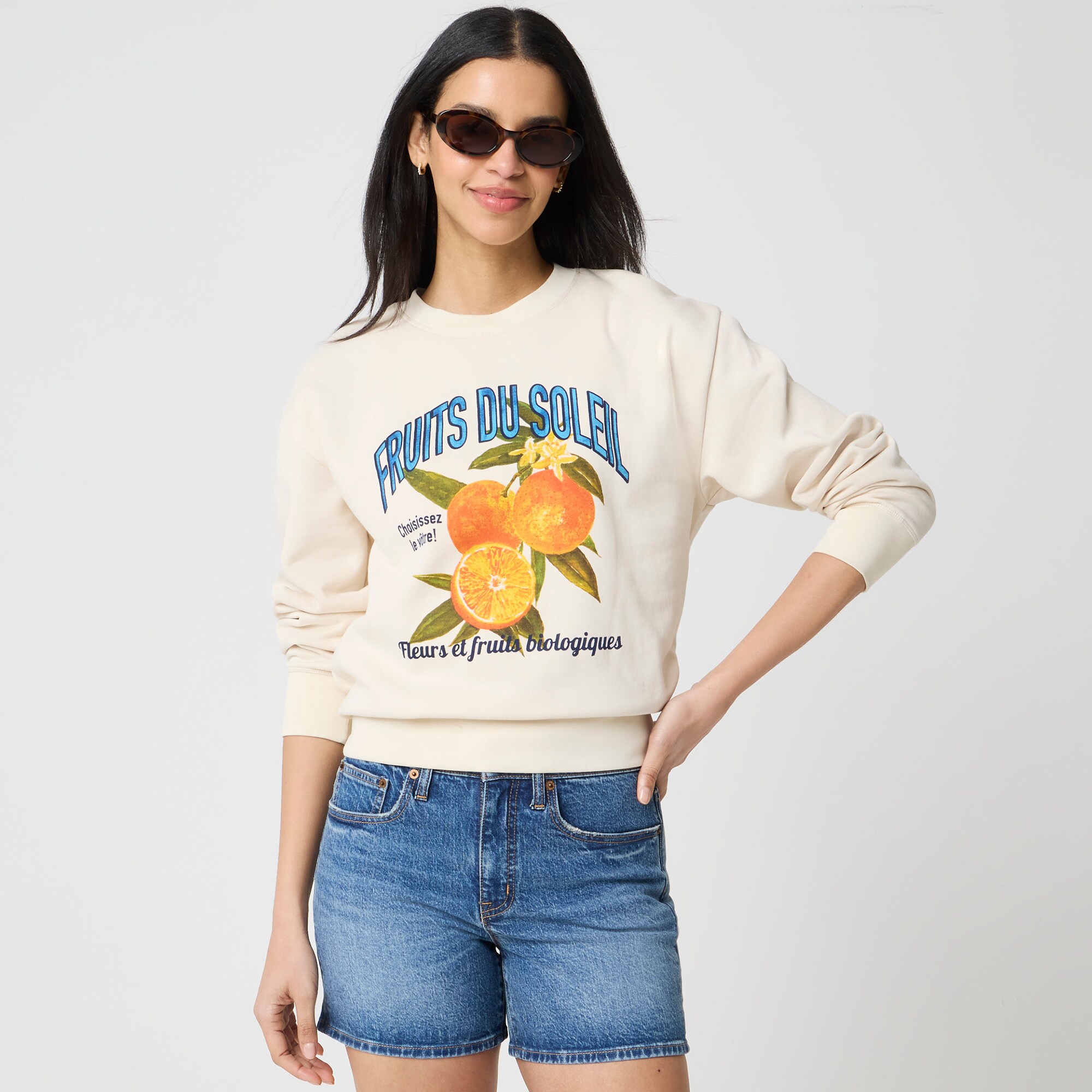 womens Fruits graphic sweatshirt