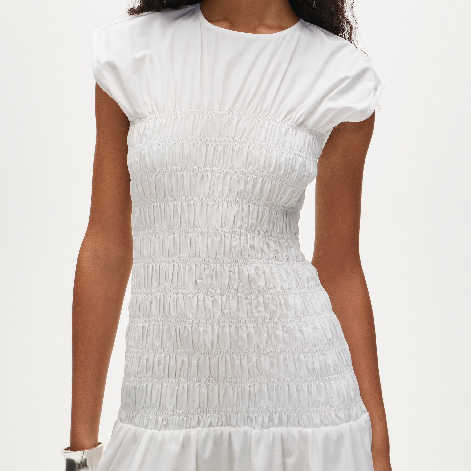J.Crew Women's Smocked dress in cotton poplin (Size XX-Large)