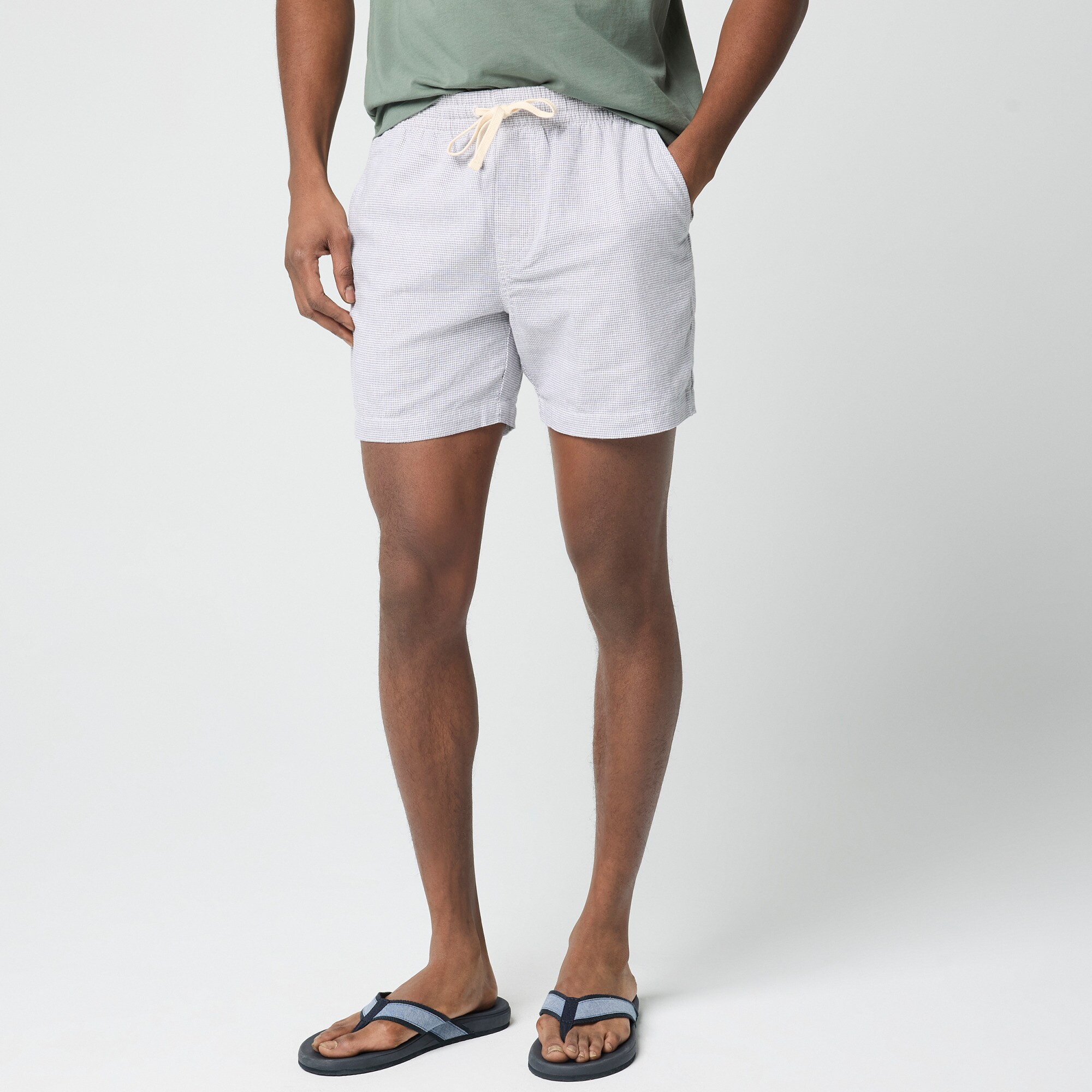 Linen-blend Dock Short For Men | Factory