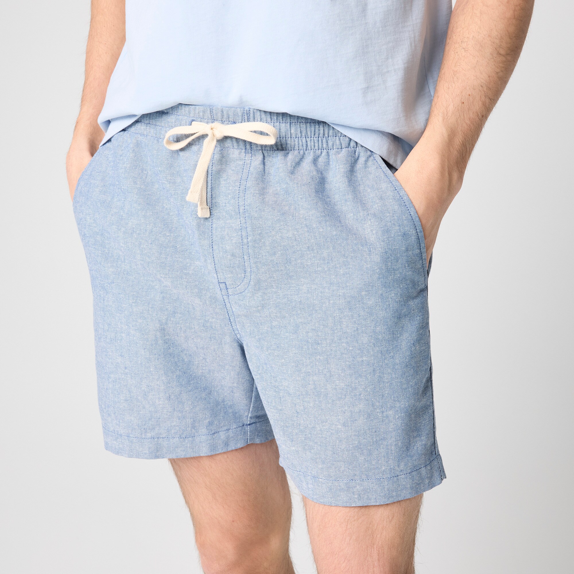 Linen-blend dock short