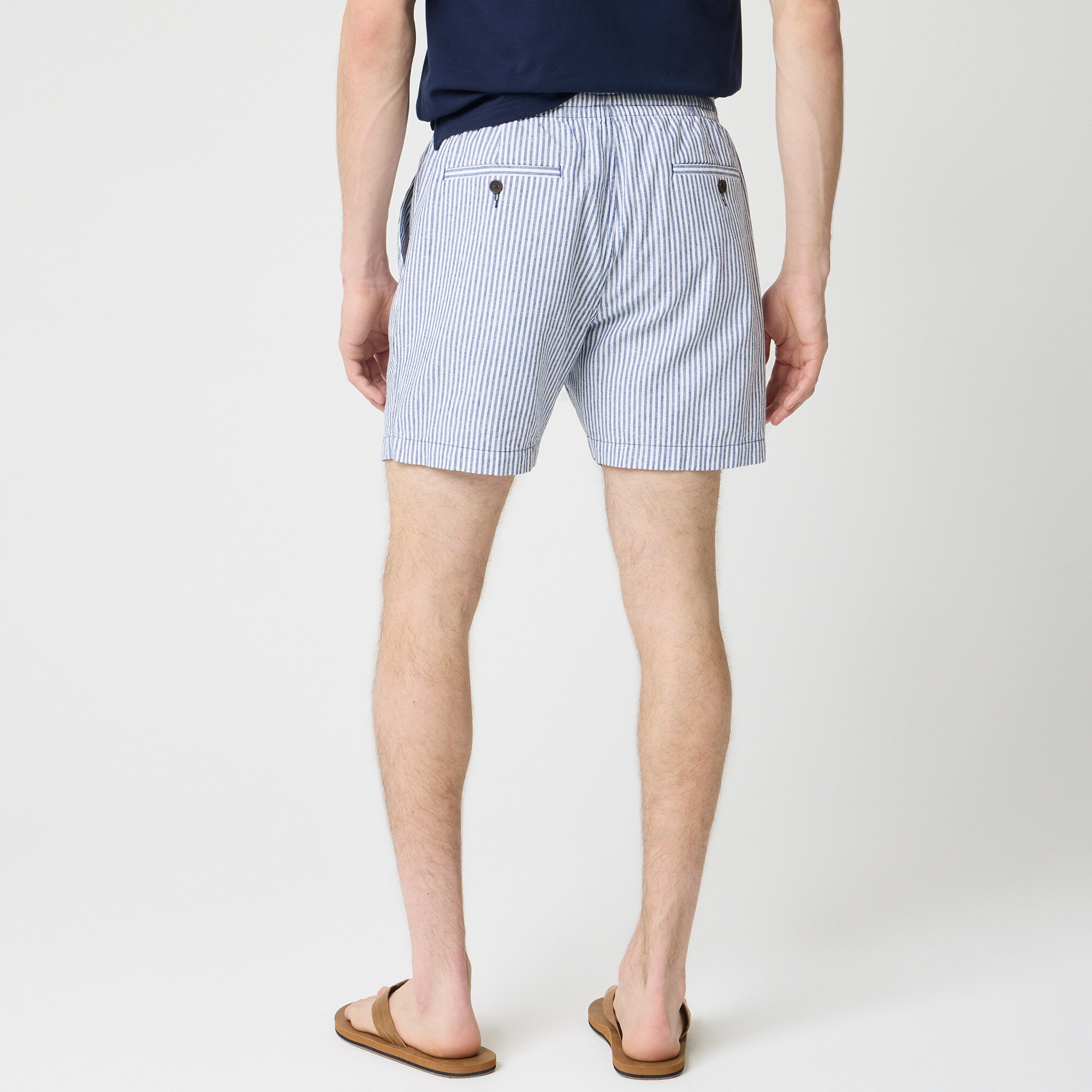 Linen-blend dock short