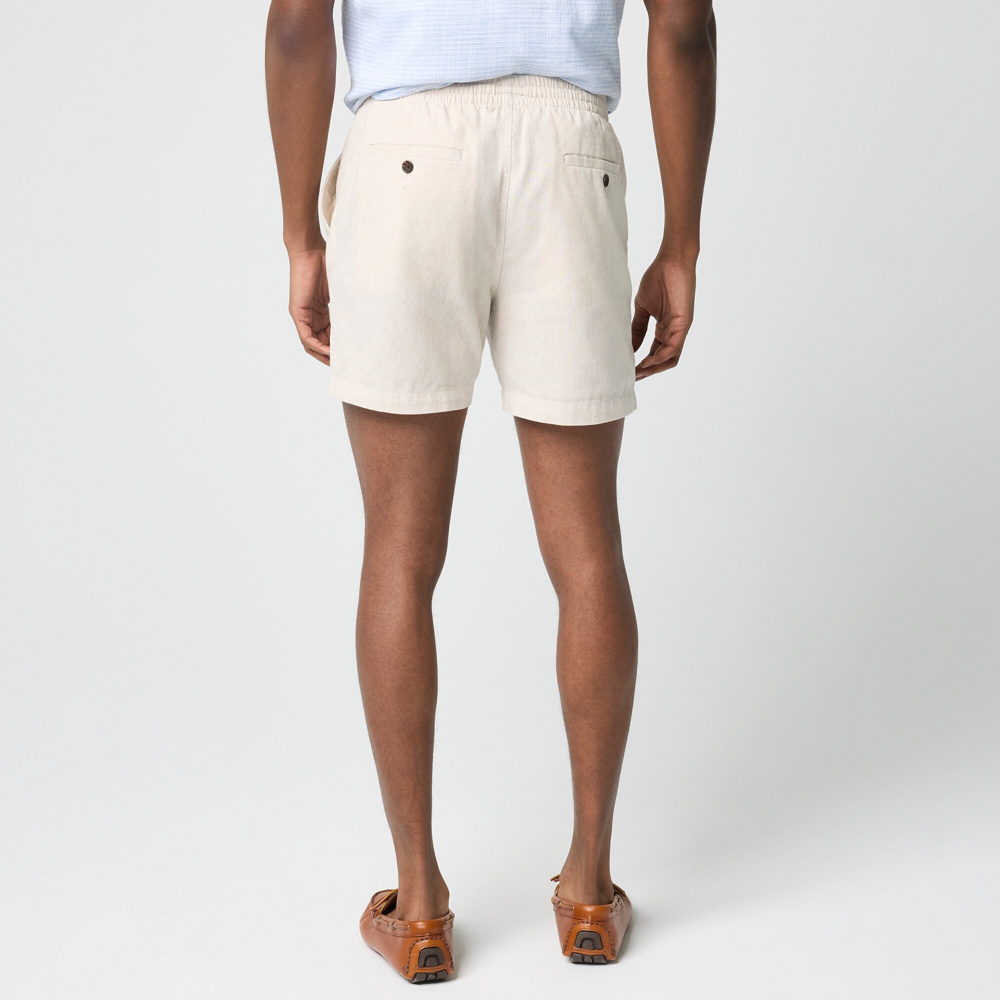 Linen-blend dock short