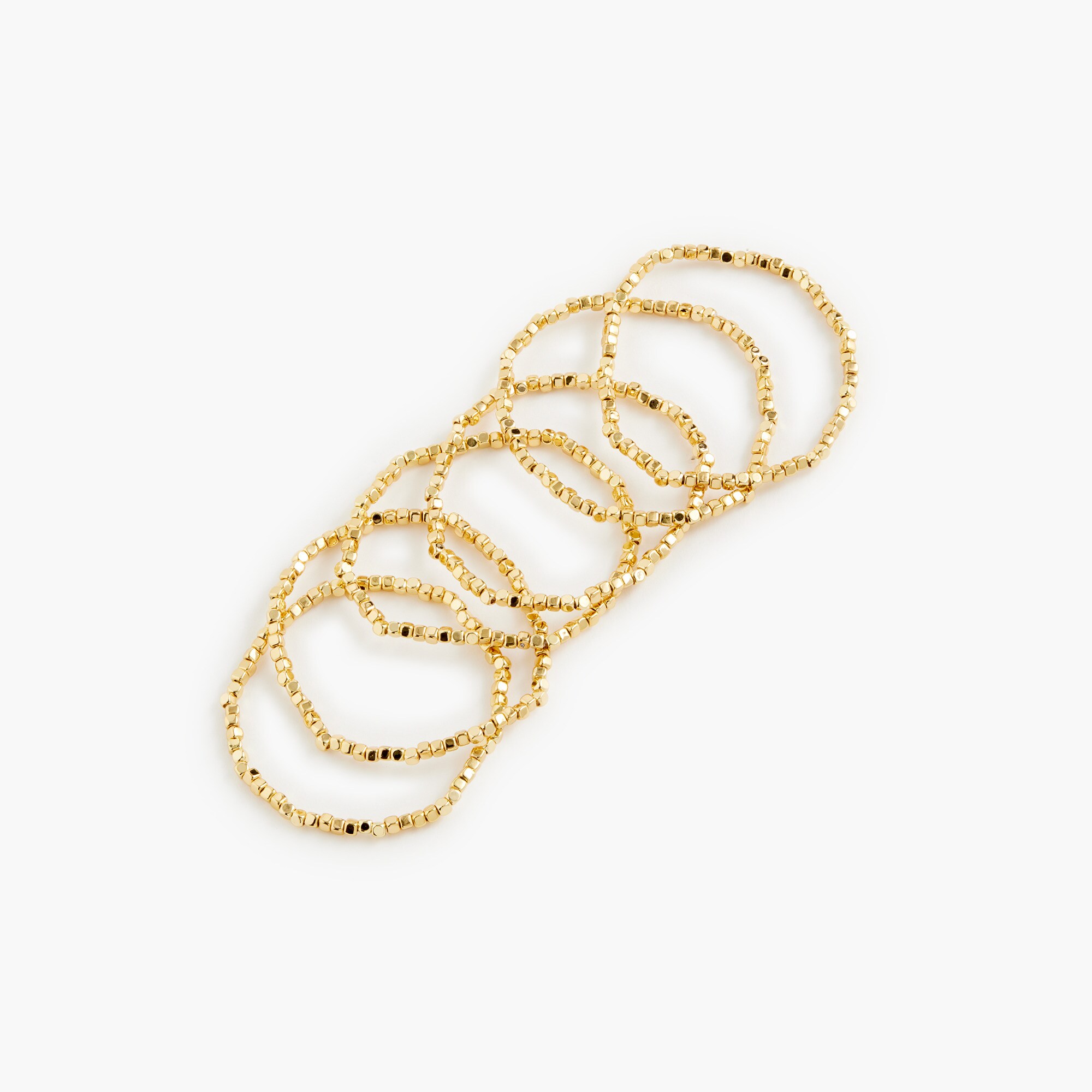 Beaded stretch bracelets pack-of-six