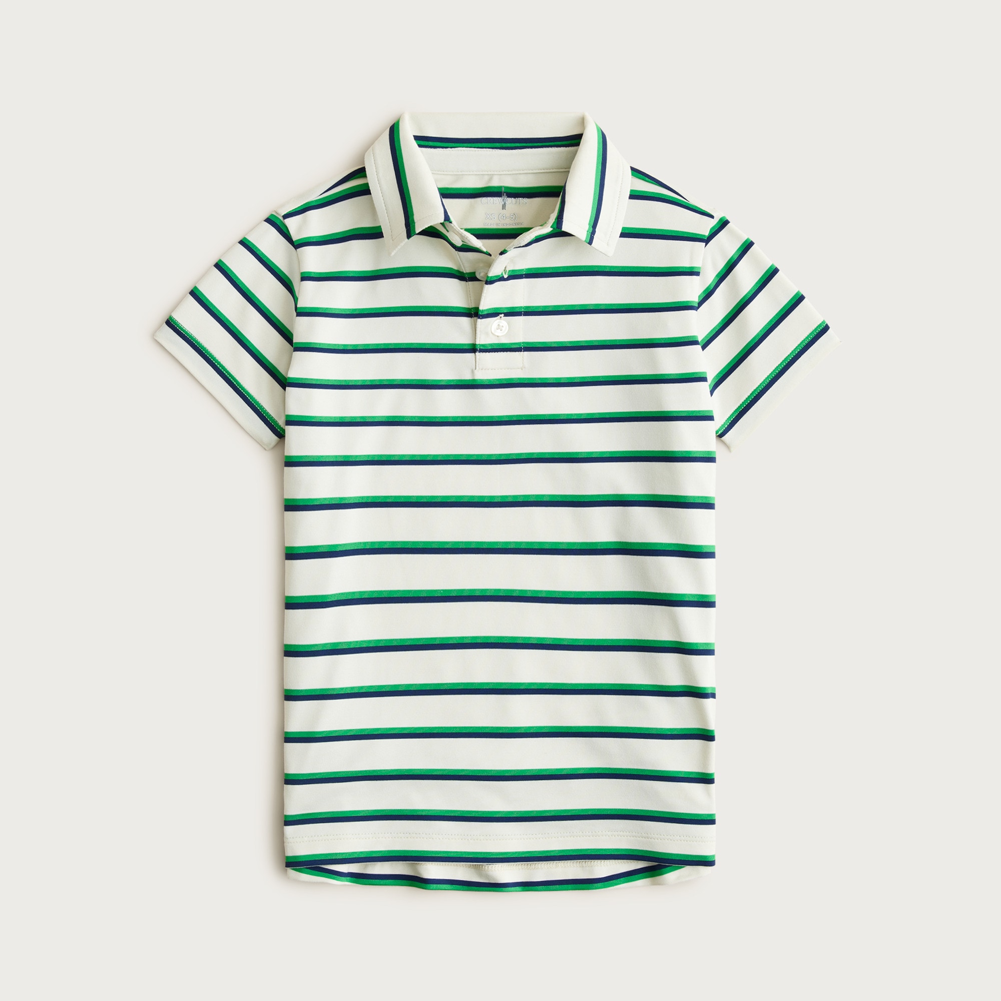 boys Kids' short-sleeve active polo shirt in stripe