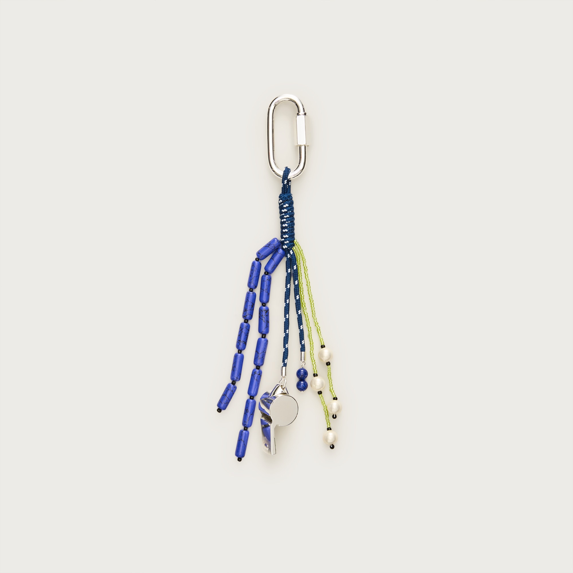 Carabiner whistle bag charm