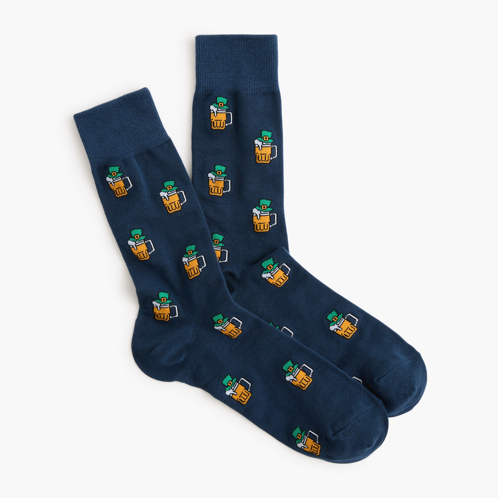 st. patrick's day beer socks for men