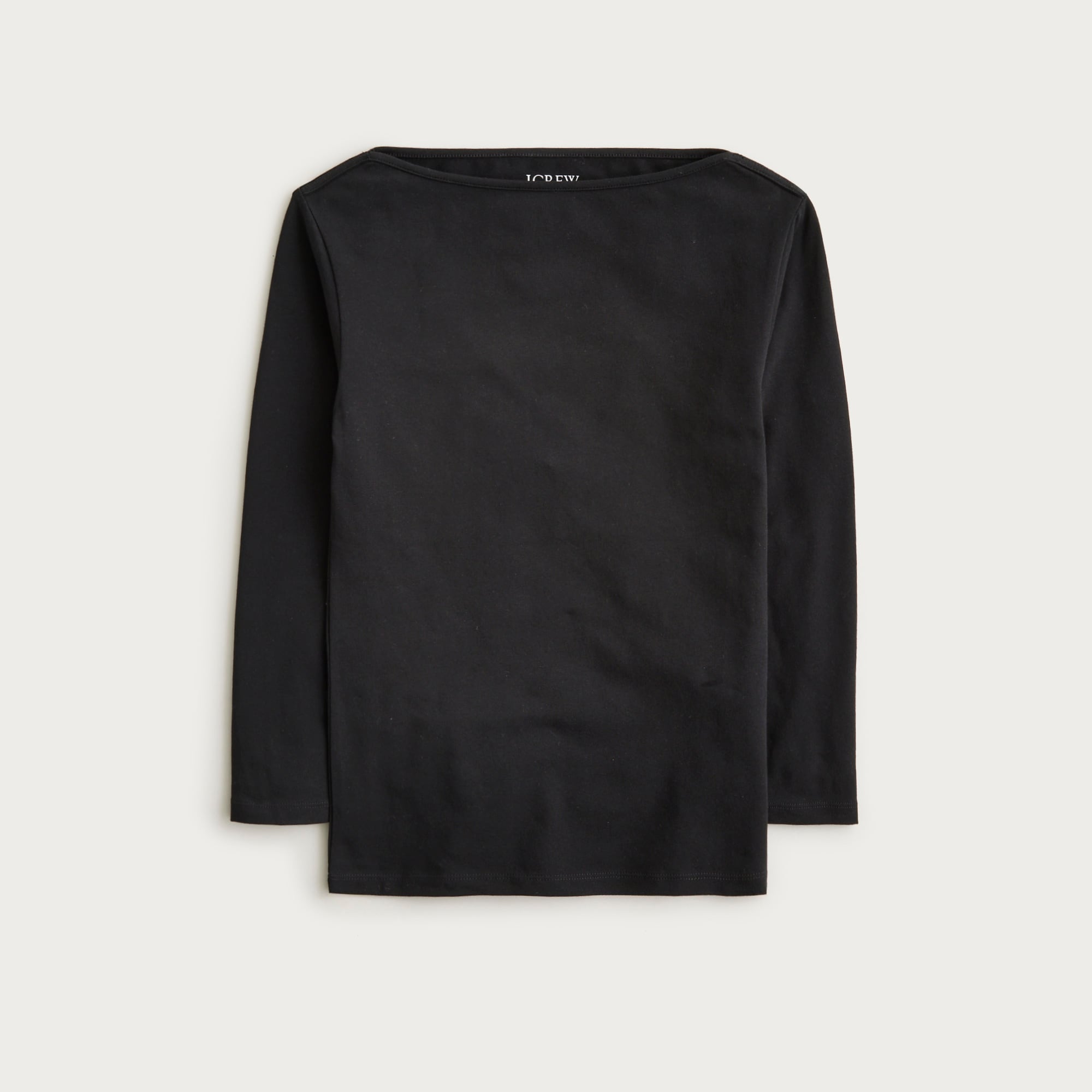 Ballet-sleeve top in lightweight stretch cotton blend