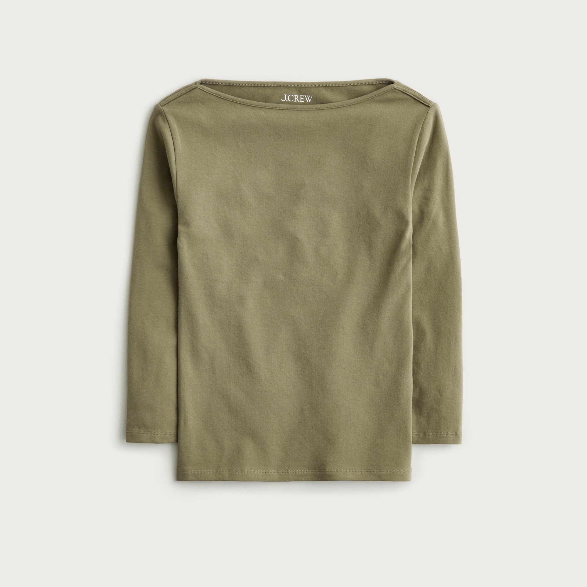 Ballet-sleeve top in lightweight stretch cotton blend