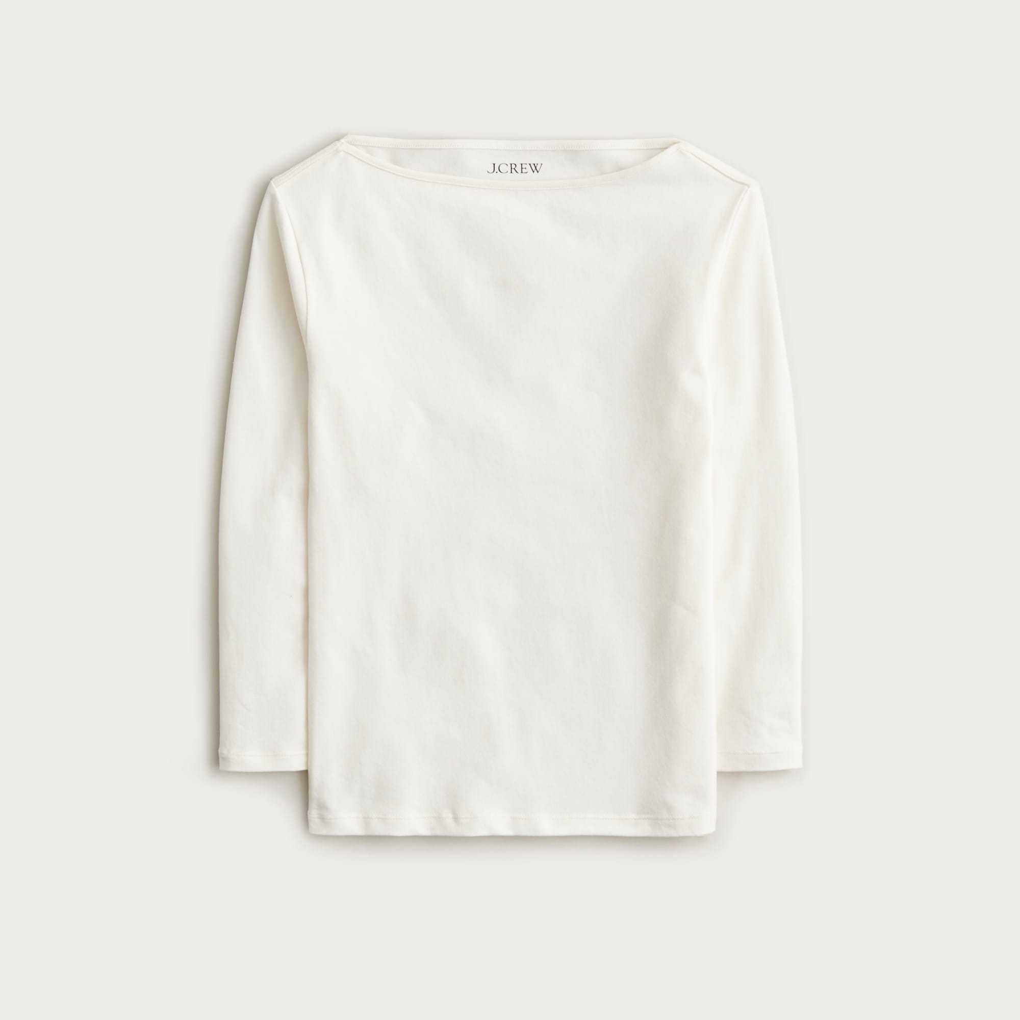 Ballet-sleeve top in lightweight stretch cotton blend