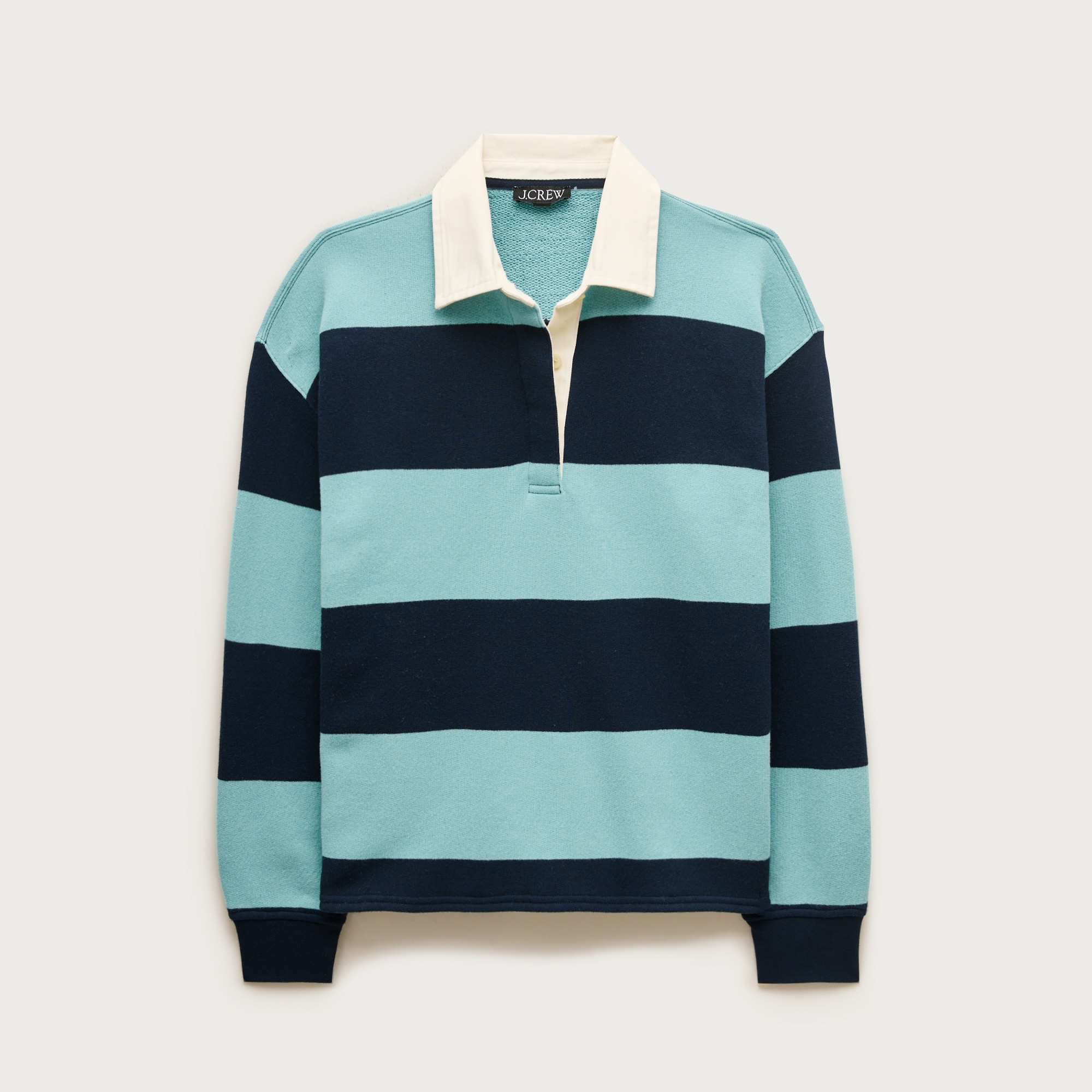 Heritage terry relaxed rugby sweatshirt