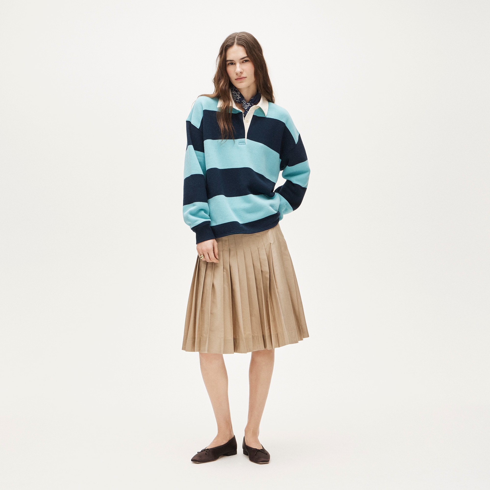Heritage terry relaxed rugby sweatshirt - image 4