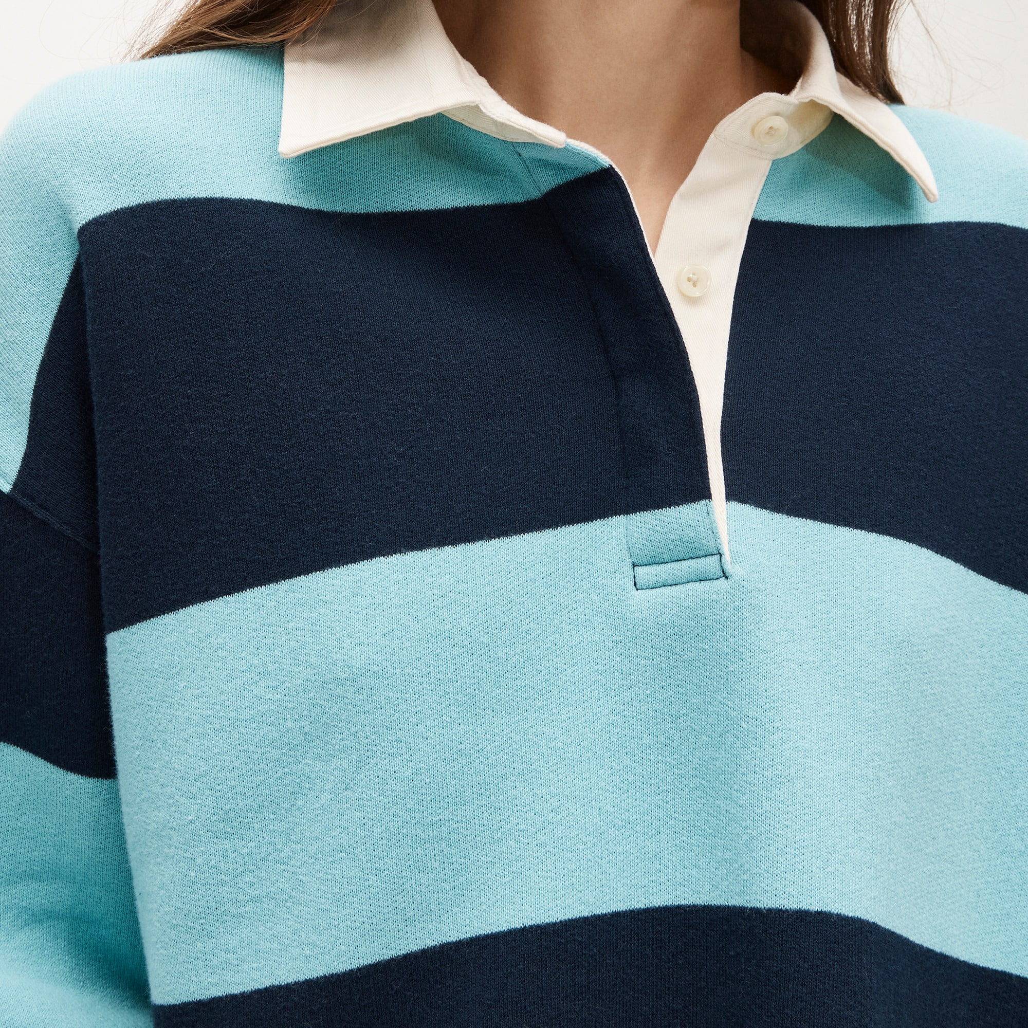 Heritage terry relaxed rugby sweatshirt - image 5