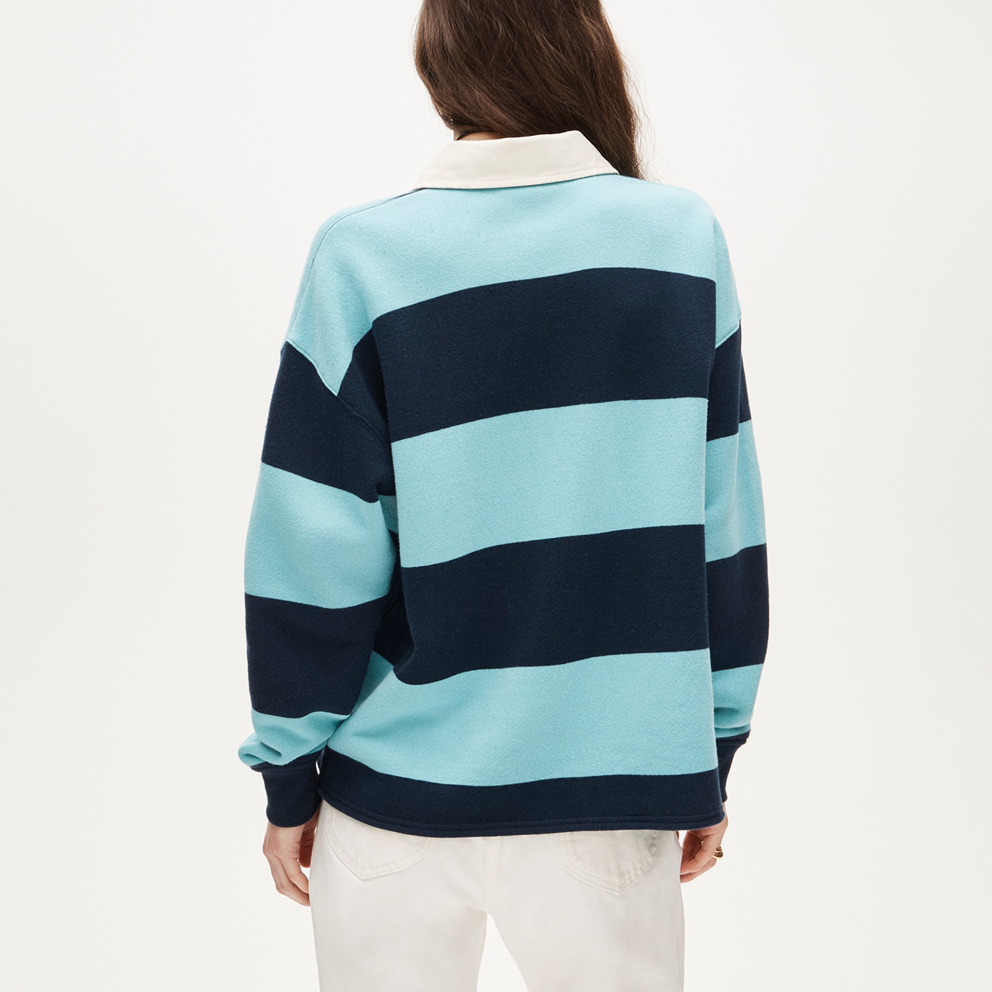 Heritage terry relaxed rugby sweatshirt