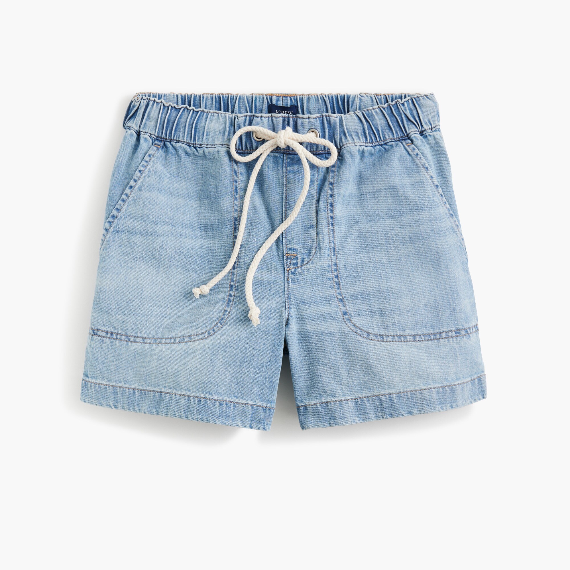 womens Drawstring denim short