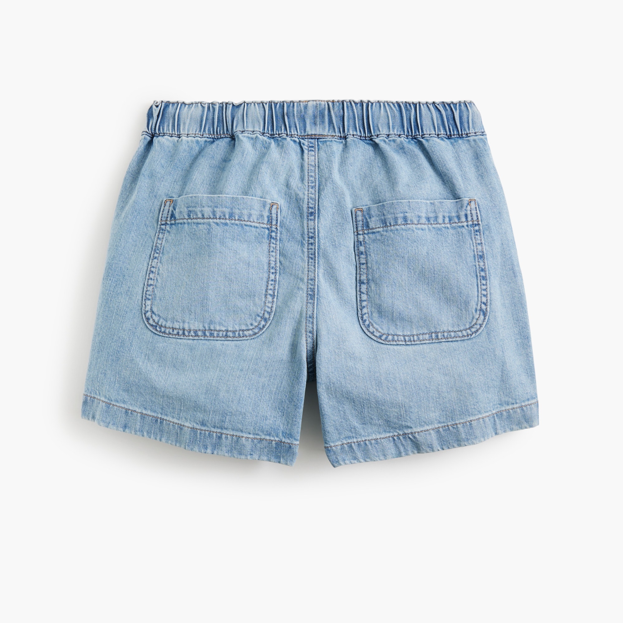 Drawstring denim short - image 4