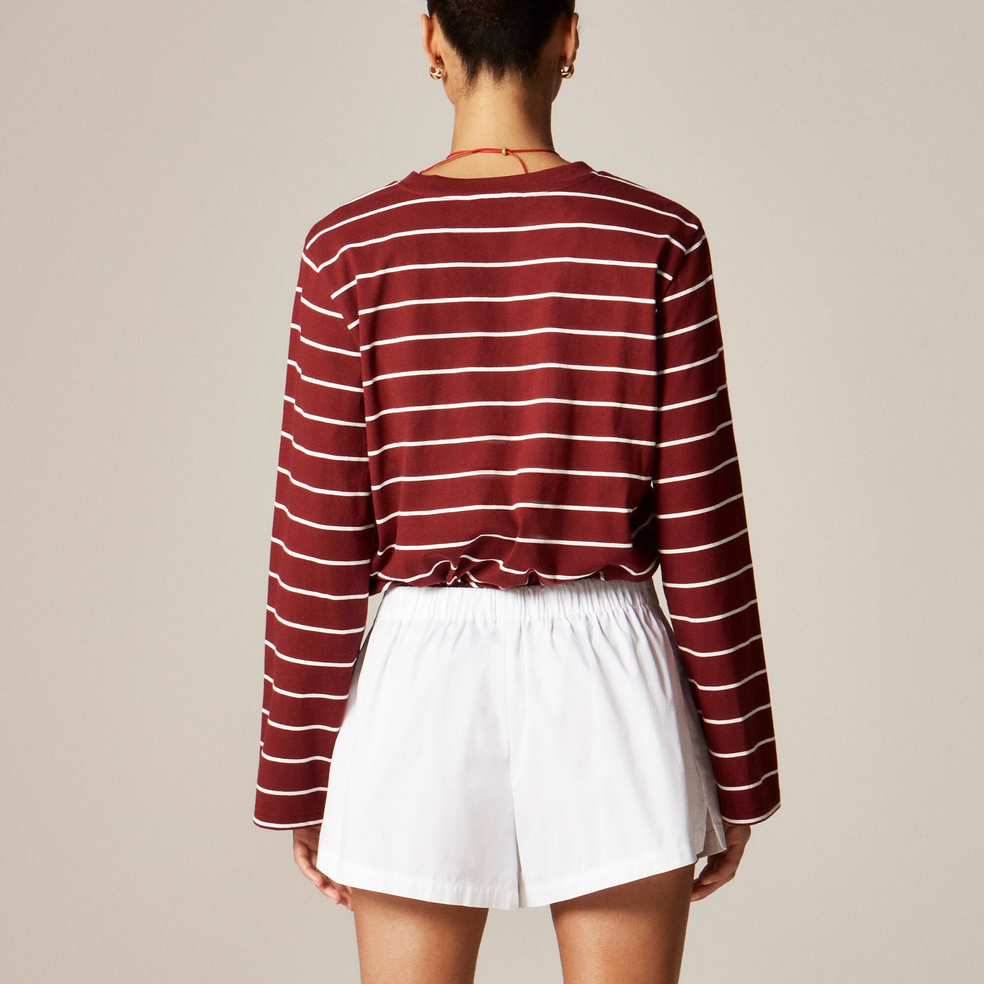 Boxer short in cotton poplin