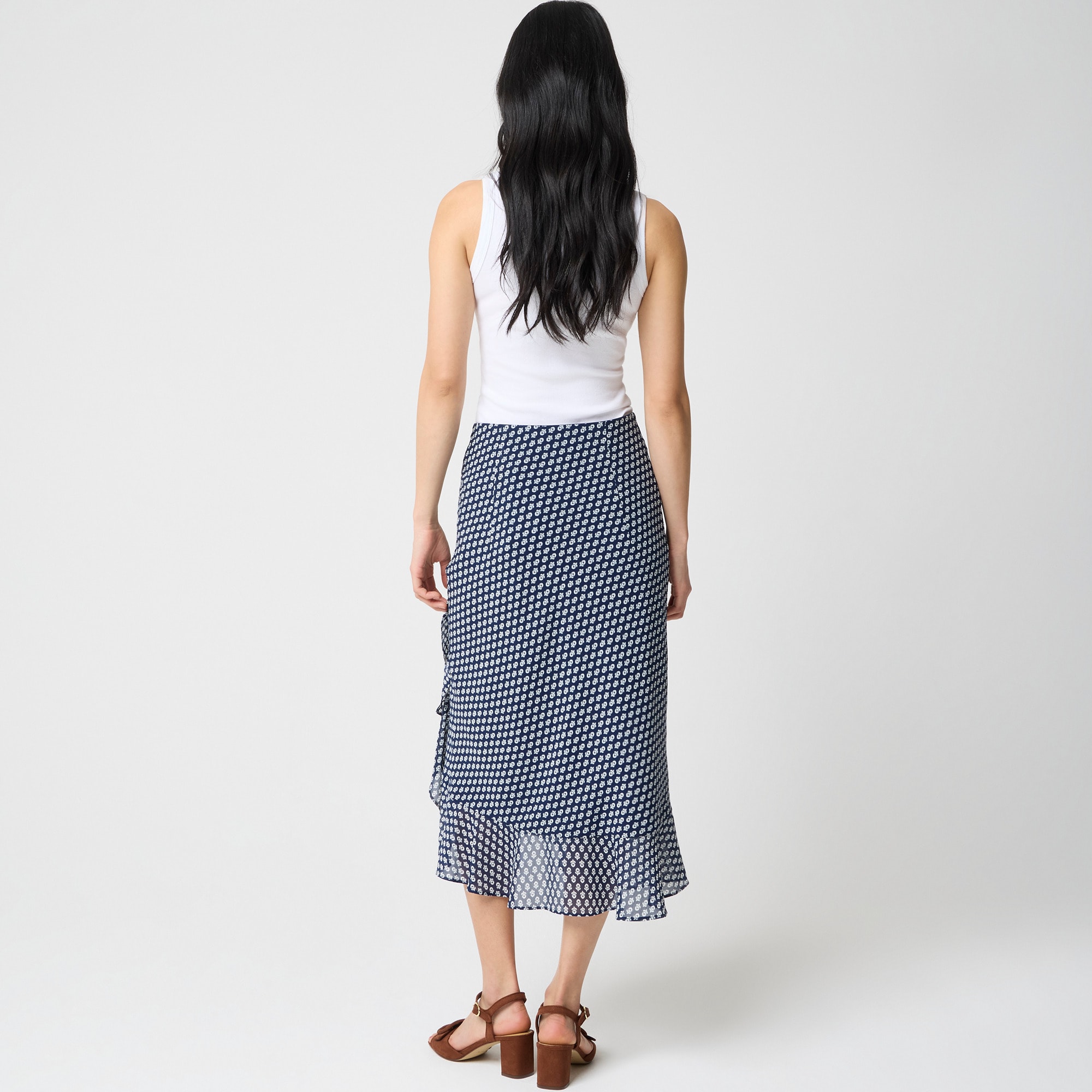Ruffle-hem slip skirt - image 3