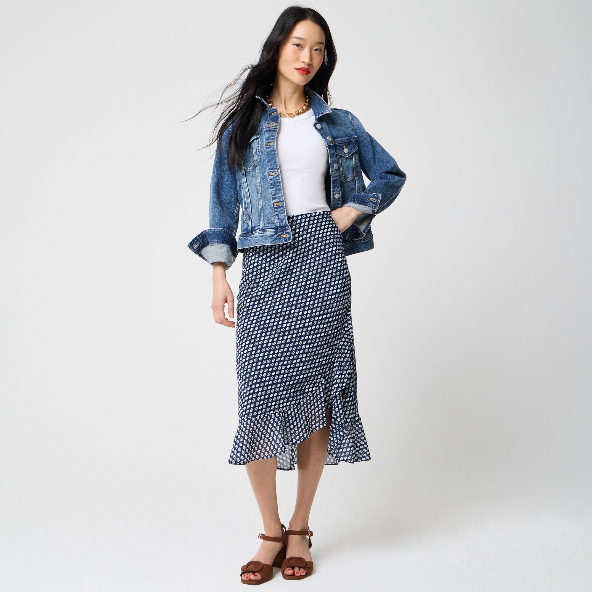Ruffle-hem Slip Skirt For Women | Factory