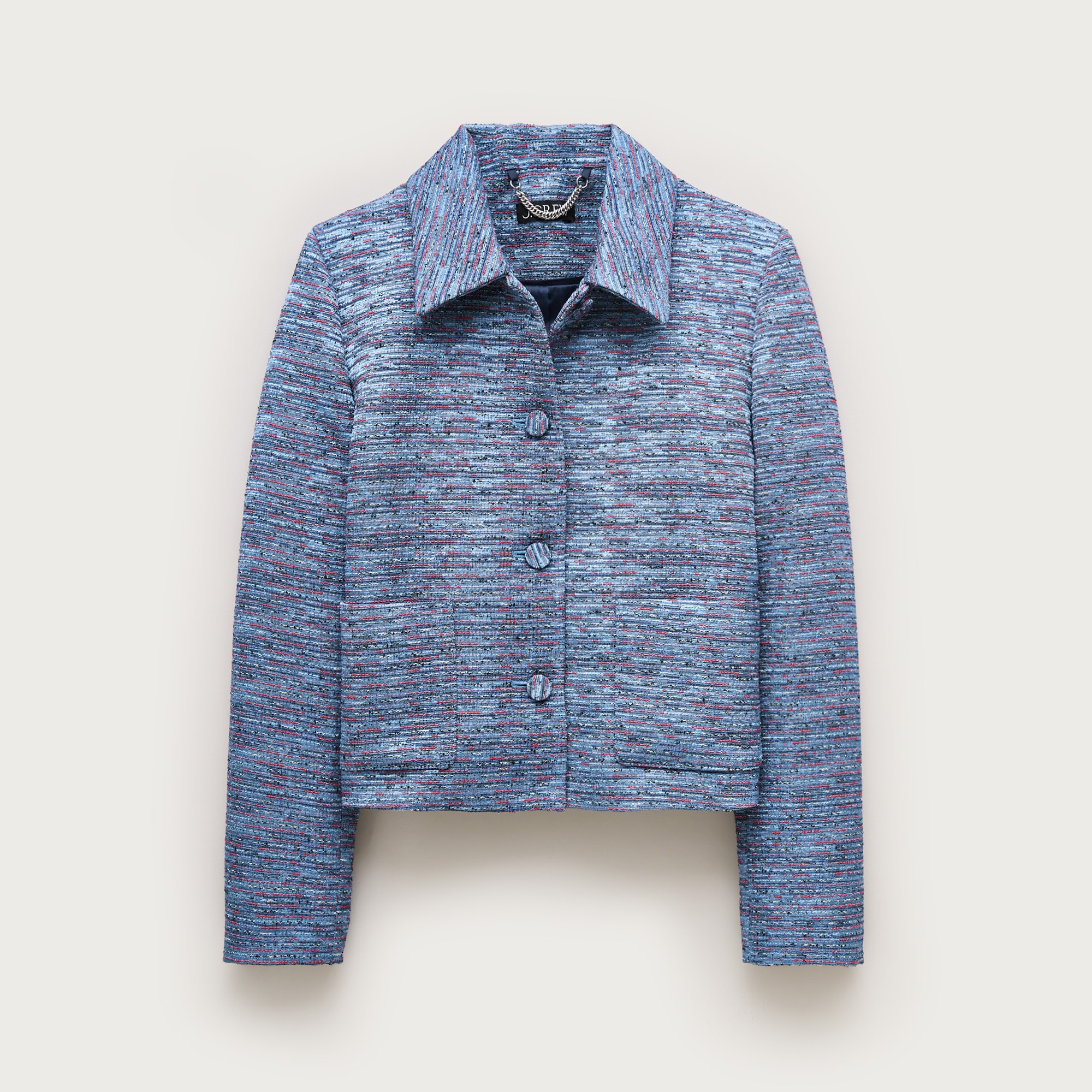Cropped lady jacket in tweed