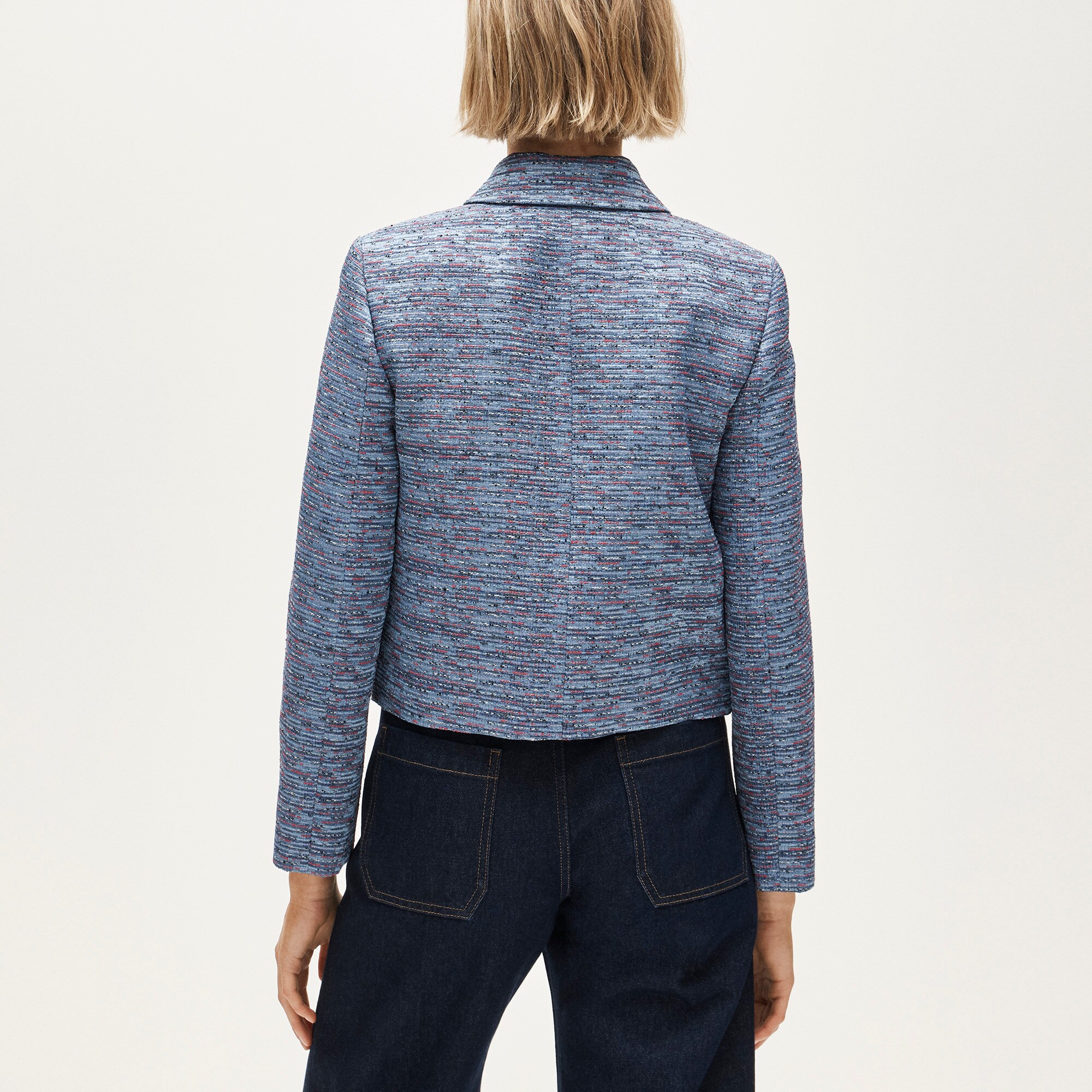 Cropped lady jacket in tweed