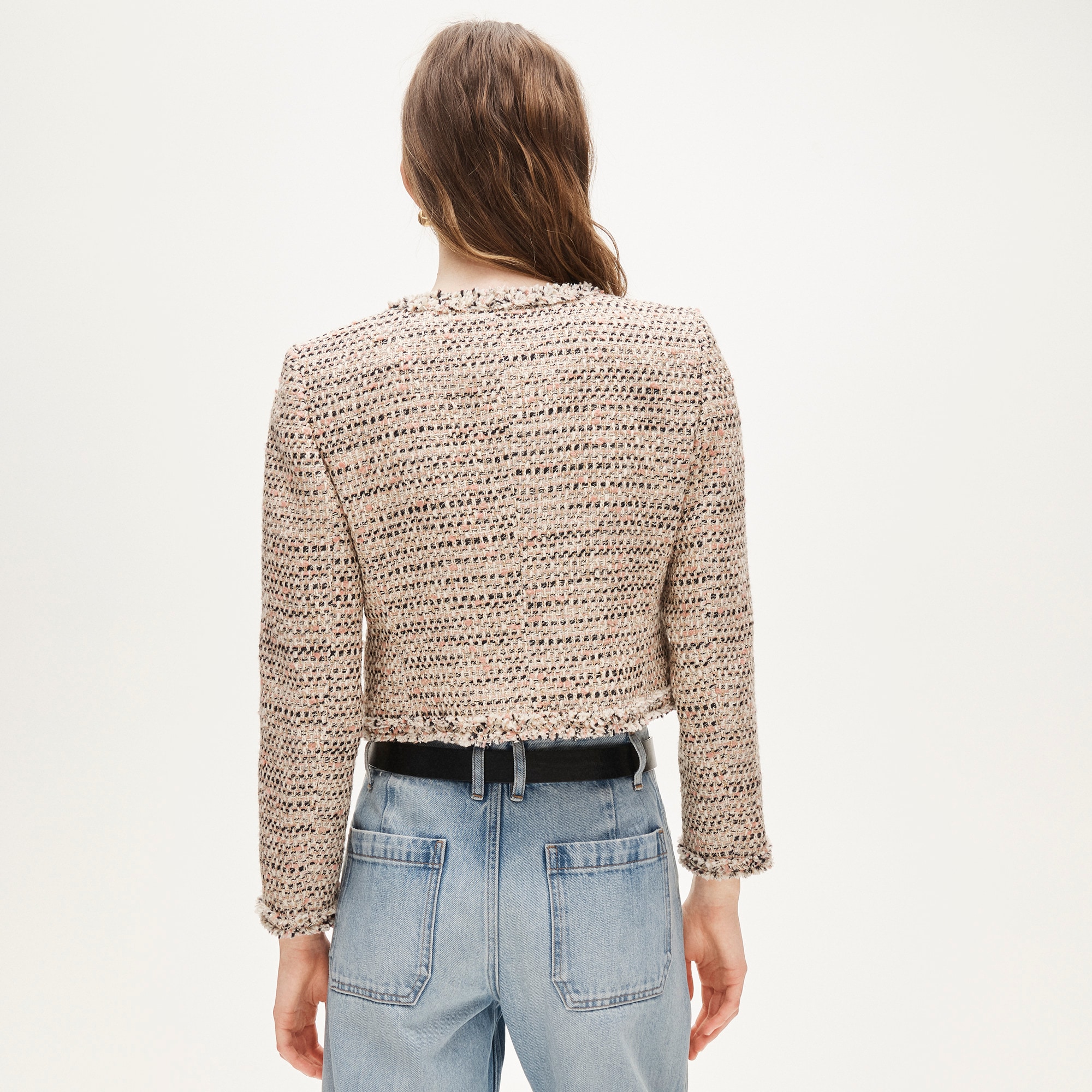 Lady jacket in Italian textured tweed