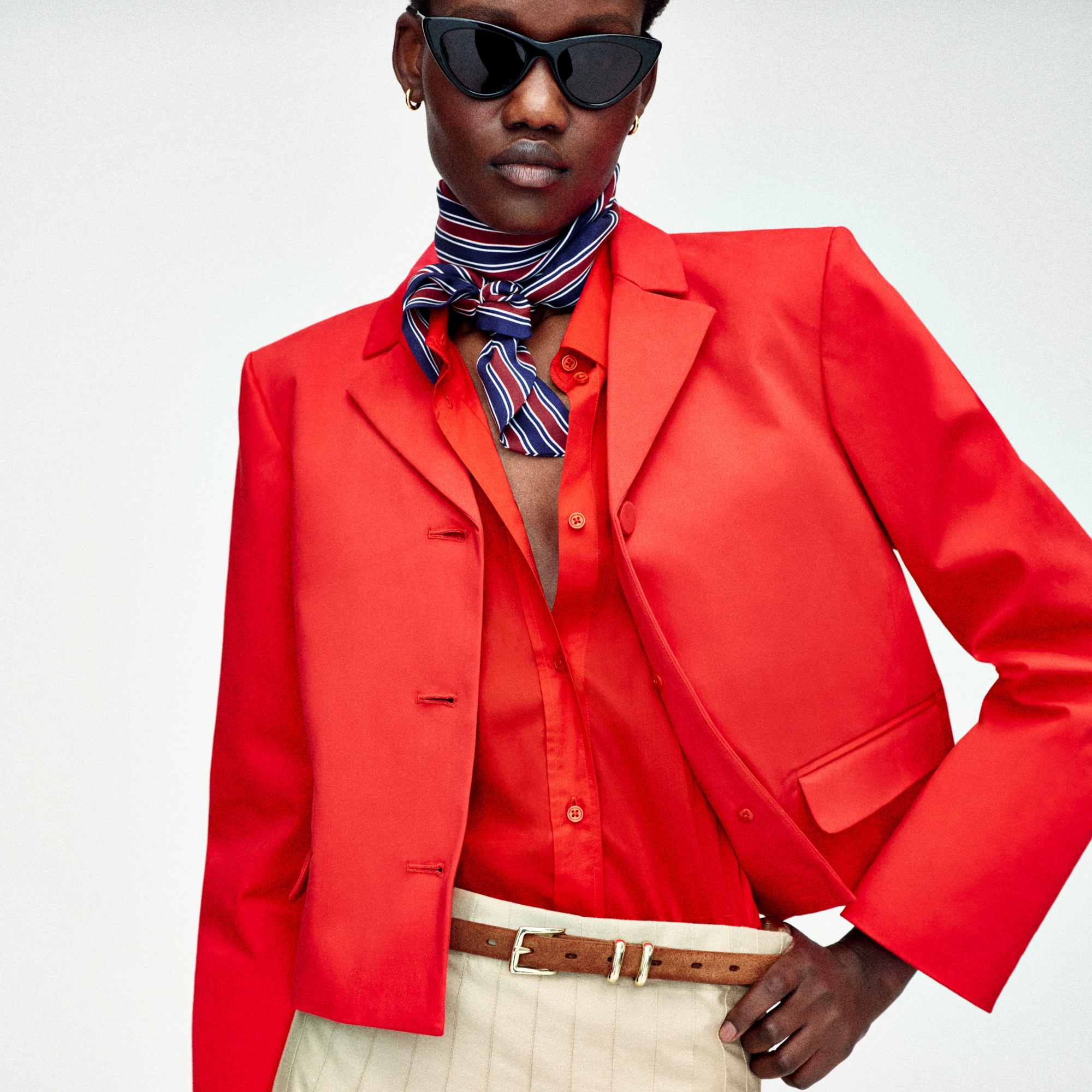 Lenore lady blazer in sateen cotton