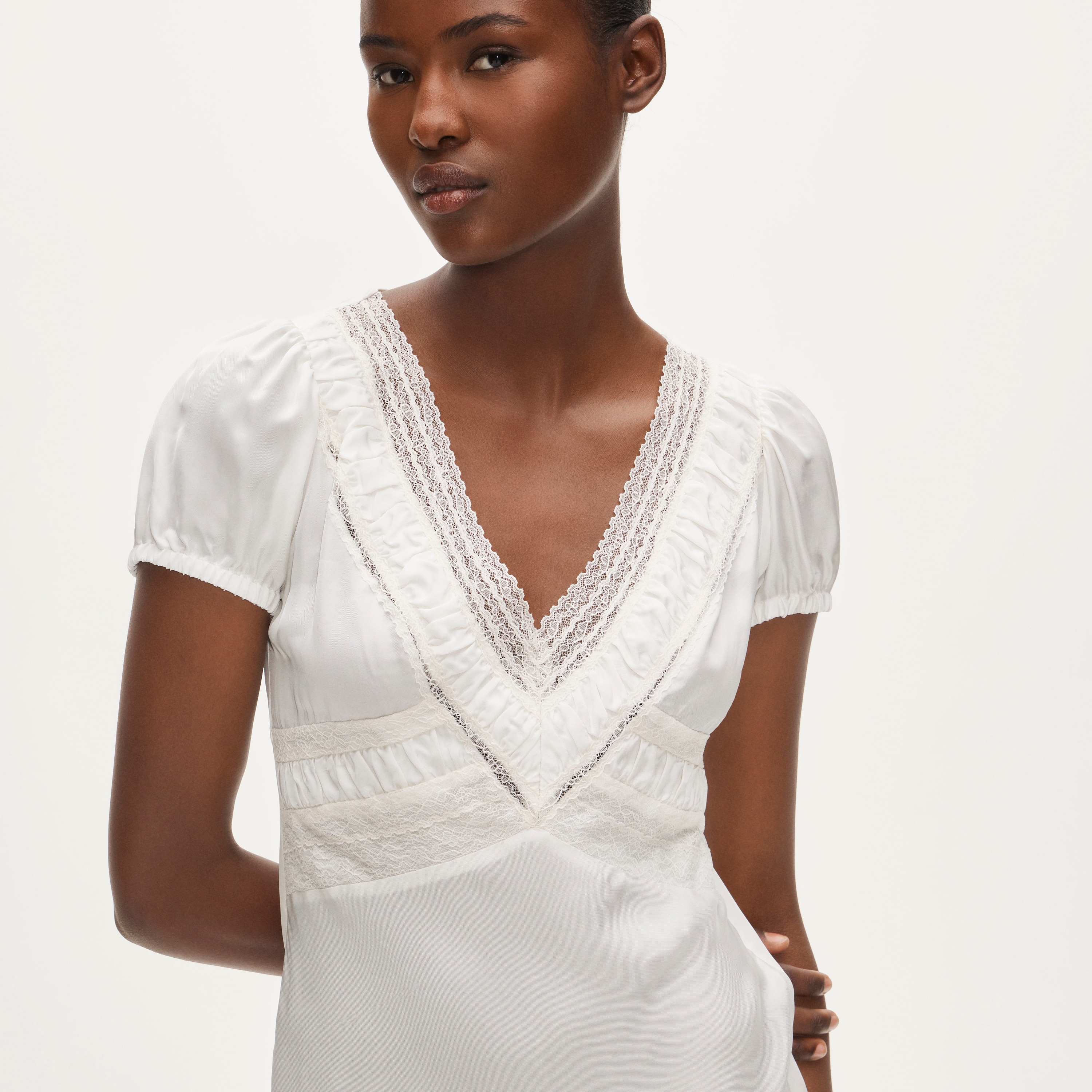 j crew collection lace dress Sheer Scoopneck Lace Dress For Women