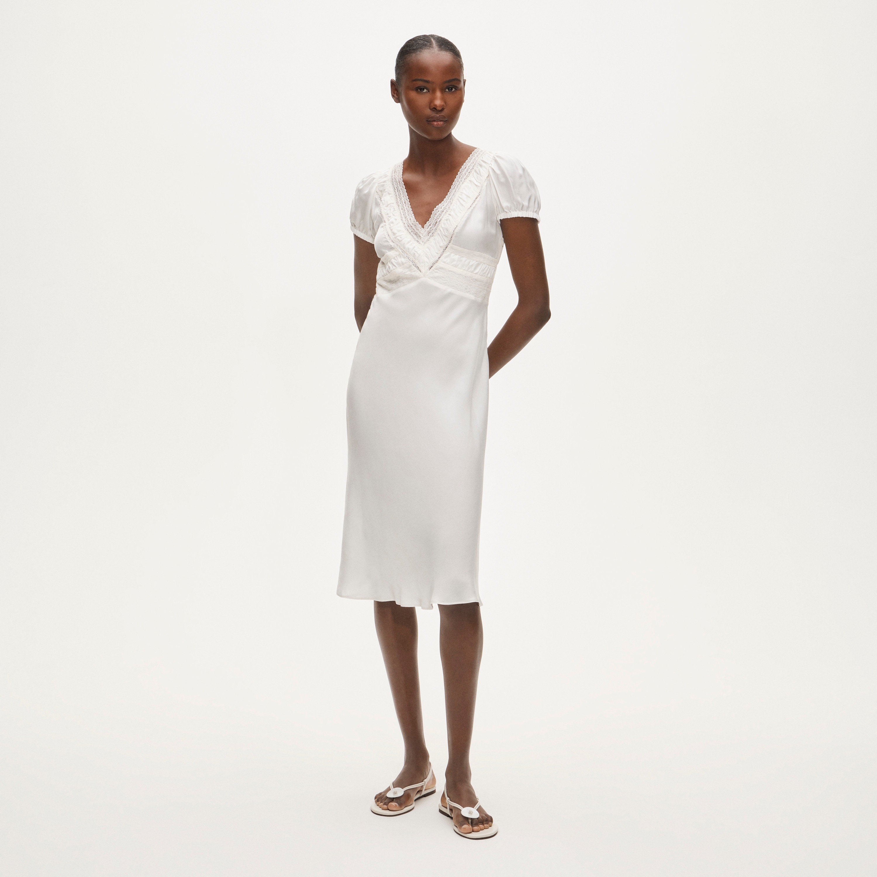 Lace V-neck Dress For Women | J.Crew